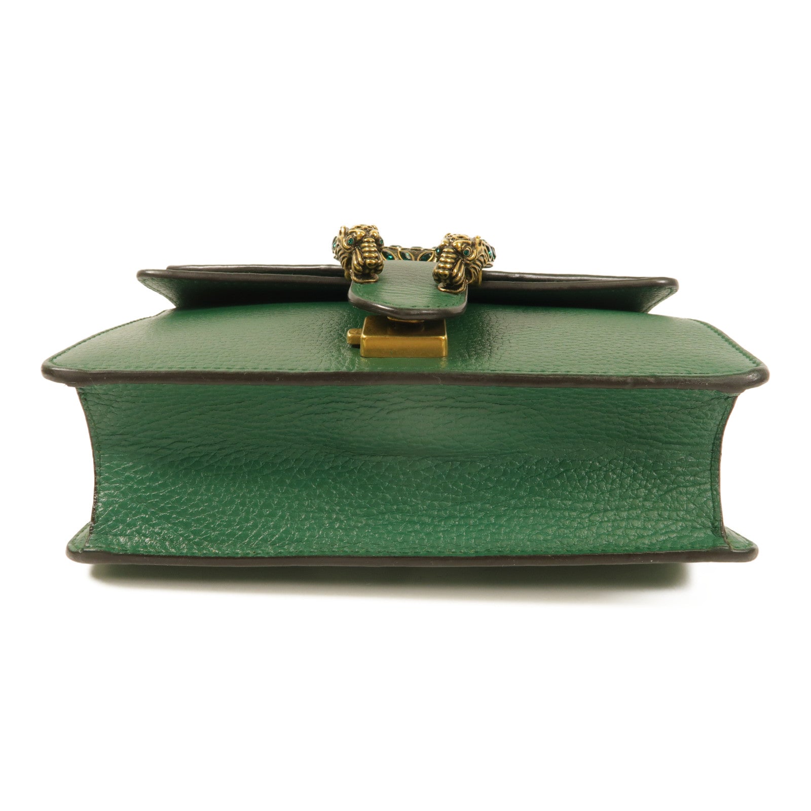 GUCCI GG SHW Dionysus Small Chain Shoulder Bag 421970 Calfskin Leather Green