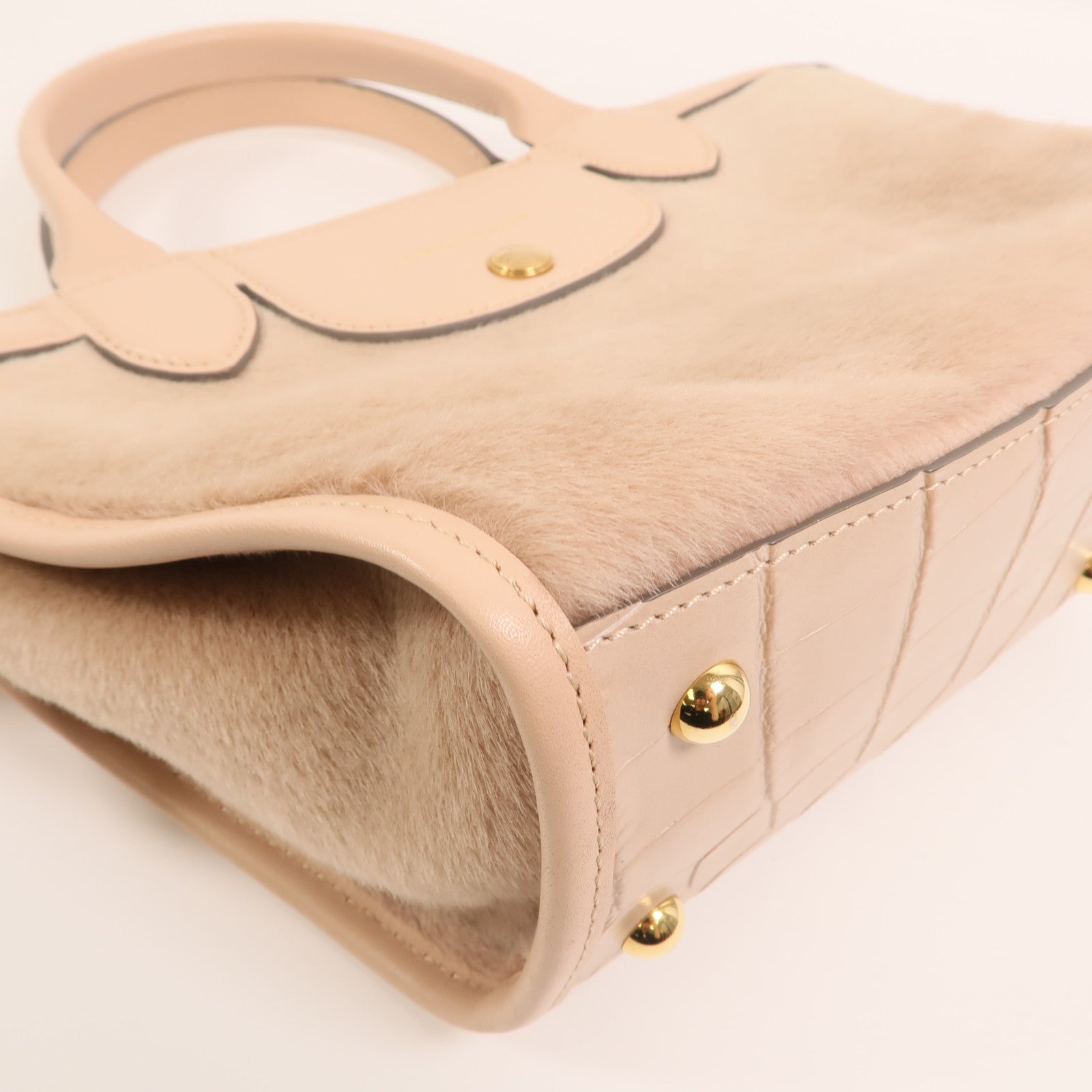 Longchamp 牛皮皮革2 Way Shoulder Bag金扣手挽肩背兩用袋
