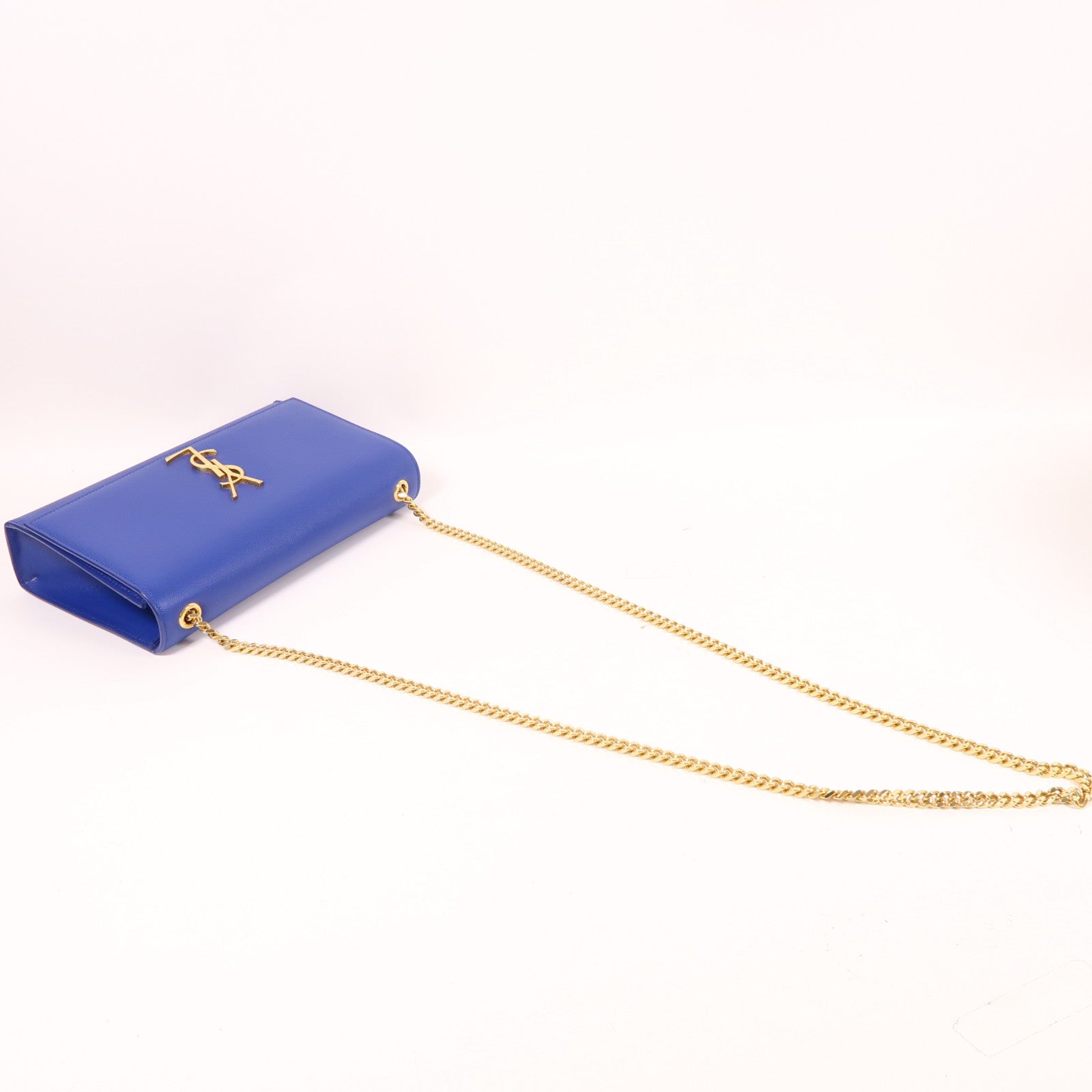 YVES SAINT LAURENT 牛皮皮革Kate Medium金扣鏈帶肩背袋