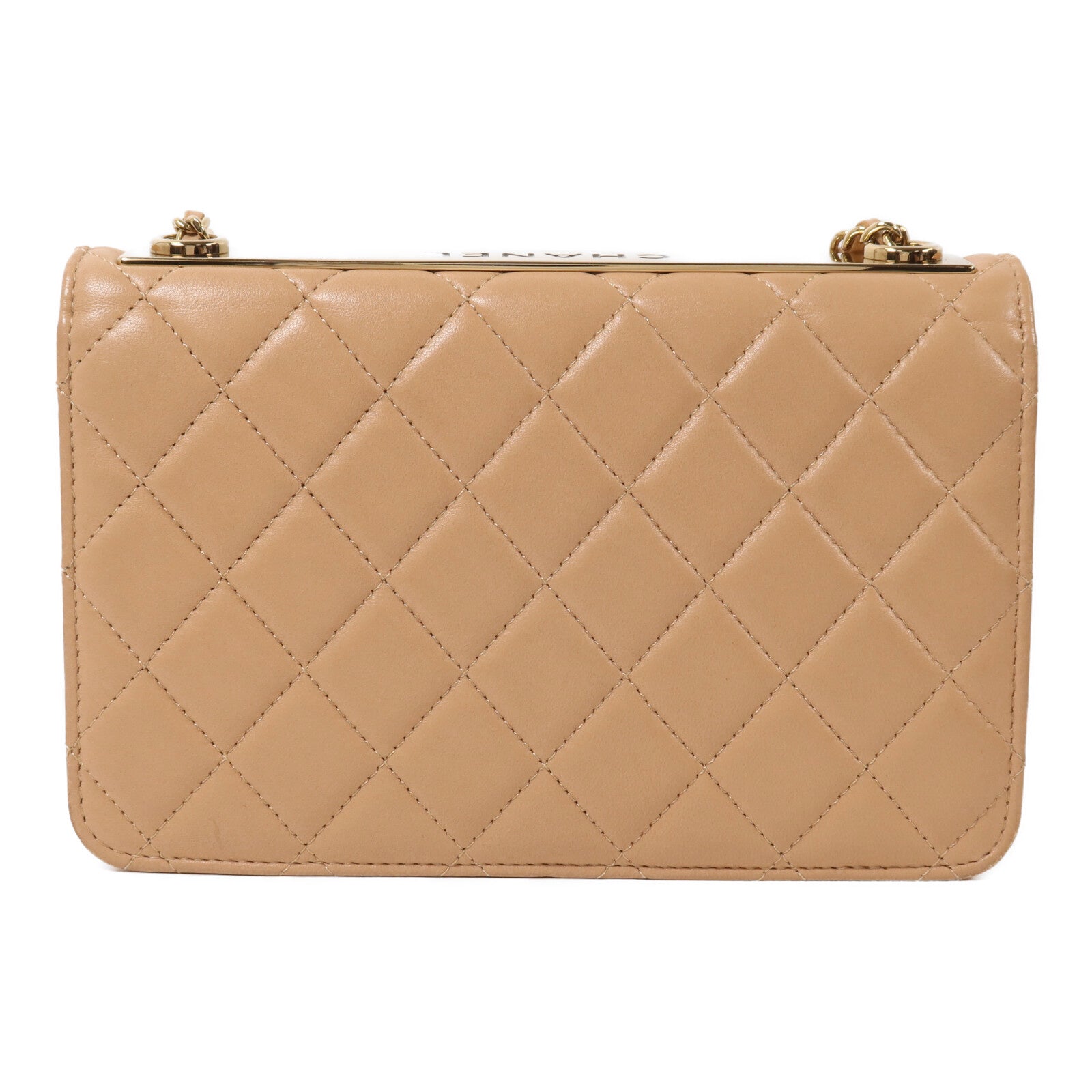 CHANEL 羊皮皮革Trendy Wallet On Chain鏈帶肩背袋