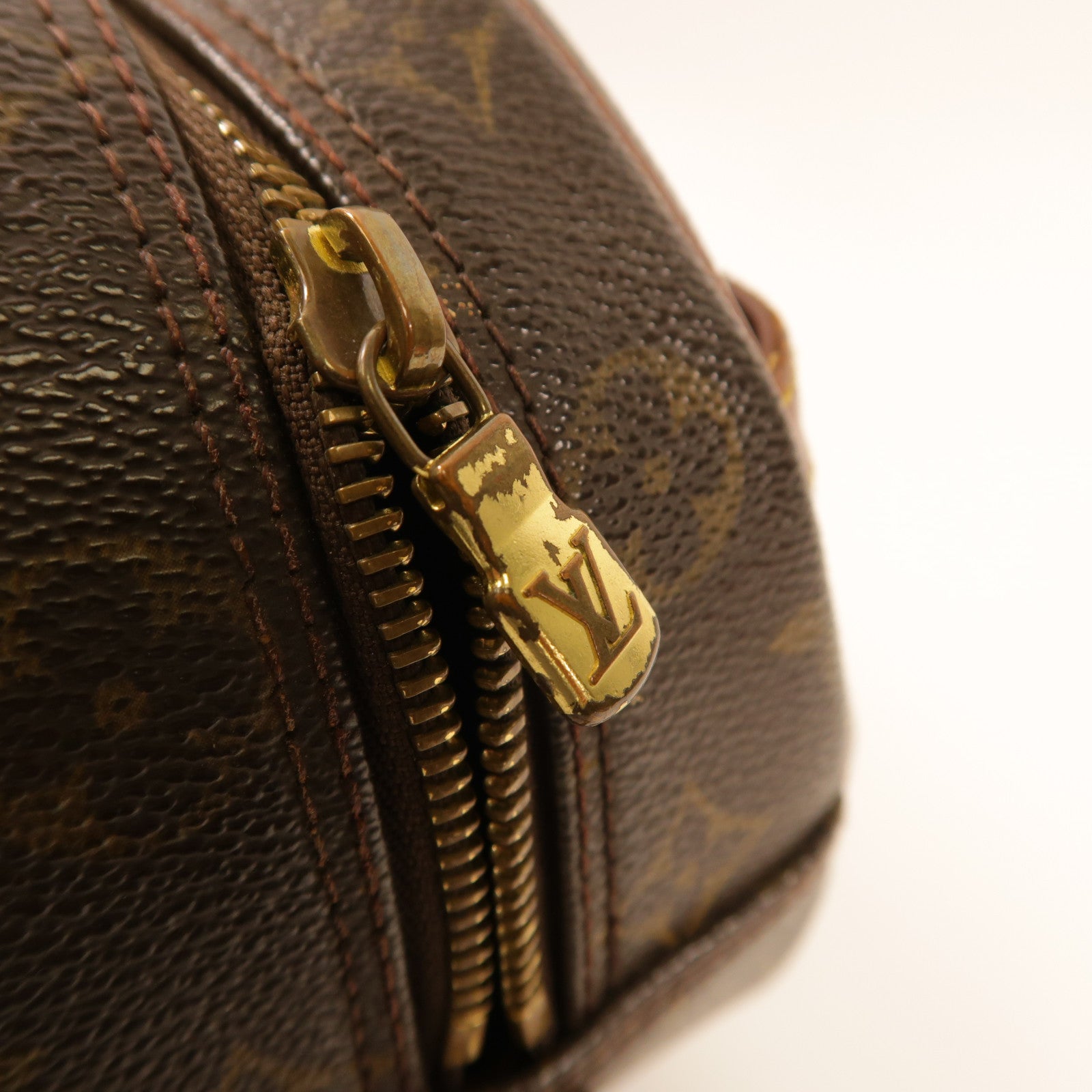 LOUIS VUITTON Monogram Blois金扣肩背袋棕色