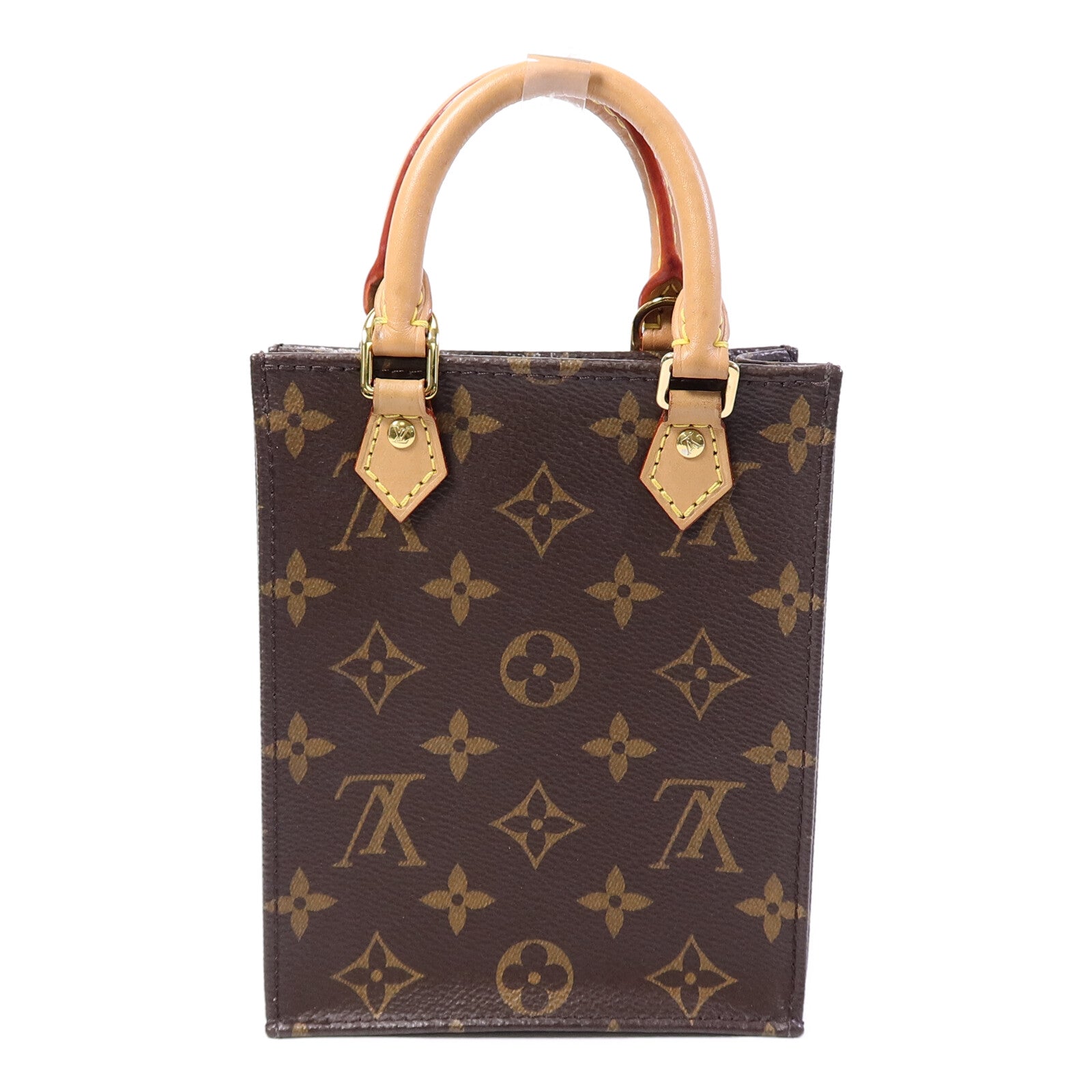 LOUIS VUITTON Monogram Petit Sac Plat手挽肩背兩用袋
