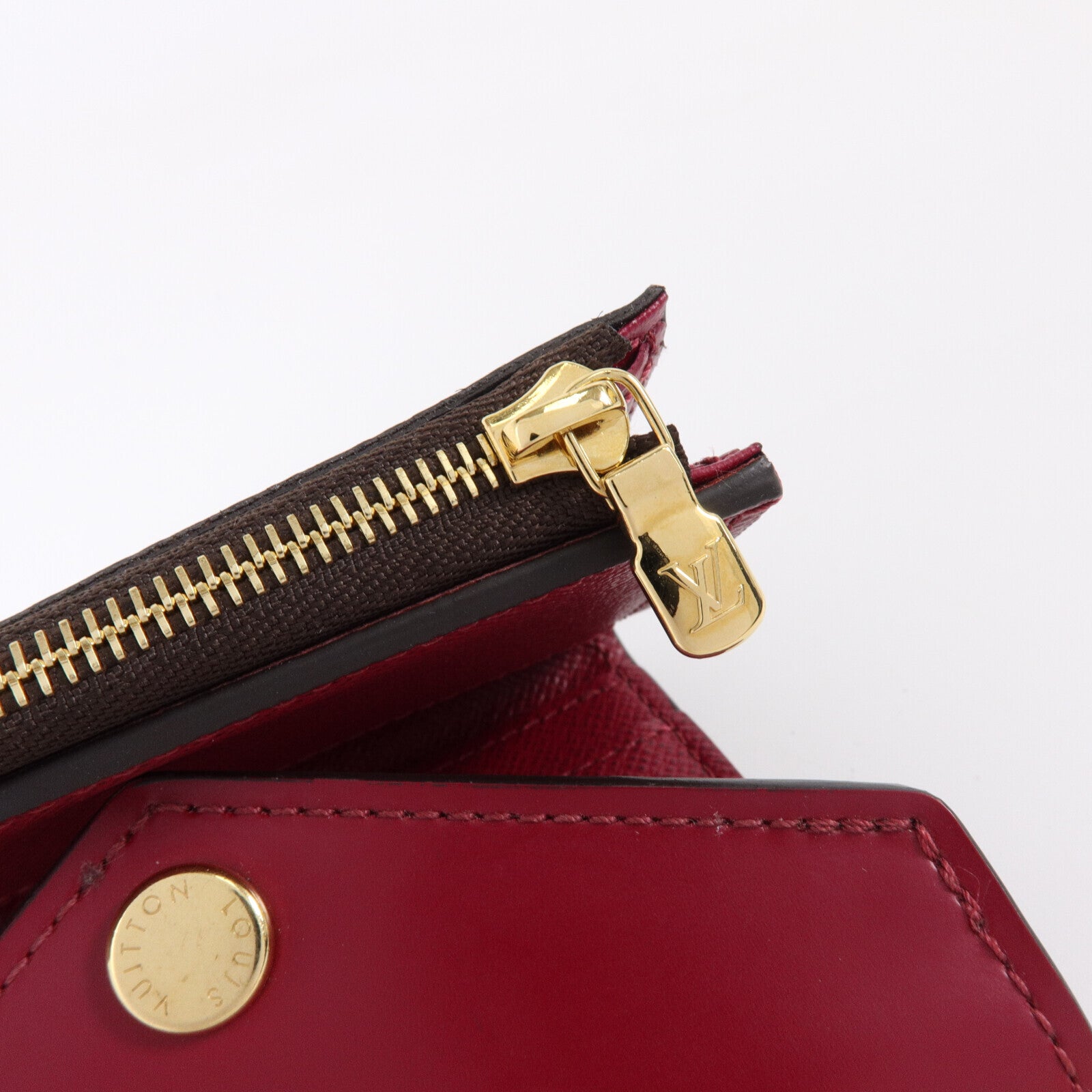 LOUIS VUITTON Monogram Fuchsia Zoe Wallet金扣錢包