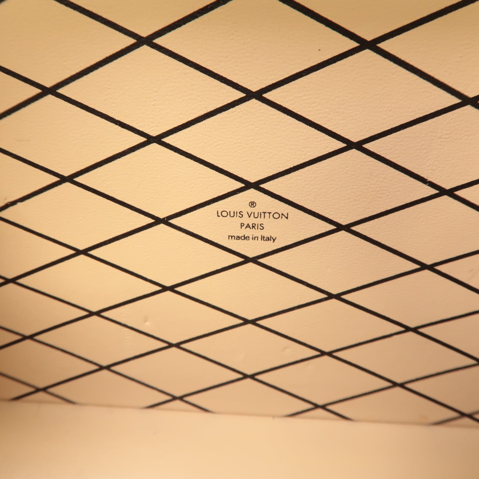 LOUIS VUITTON 【激減優惠】Monogram Damier Tressage Petite Malle金扣肩背袋啡色/黑色/白色