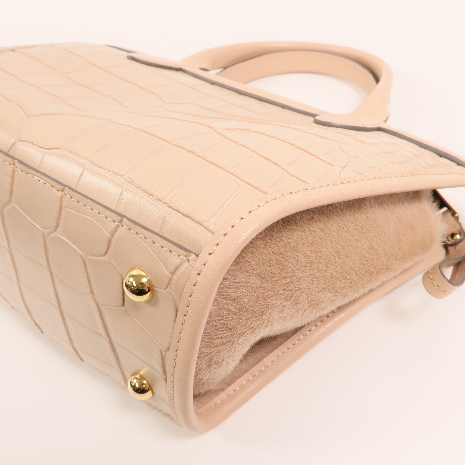 Longchamp 牛皮皮革2 Way Shoulder Bag金扣手挽肩背兩用袋