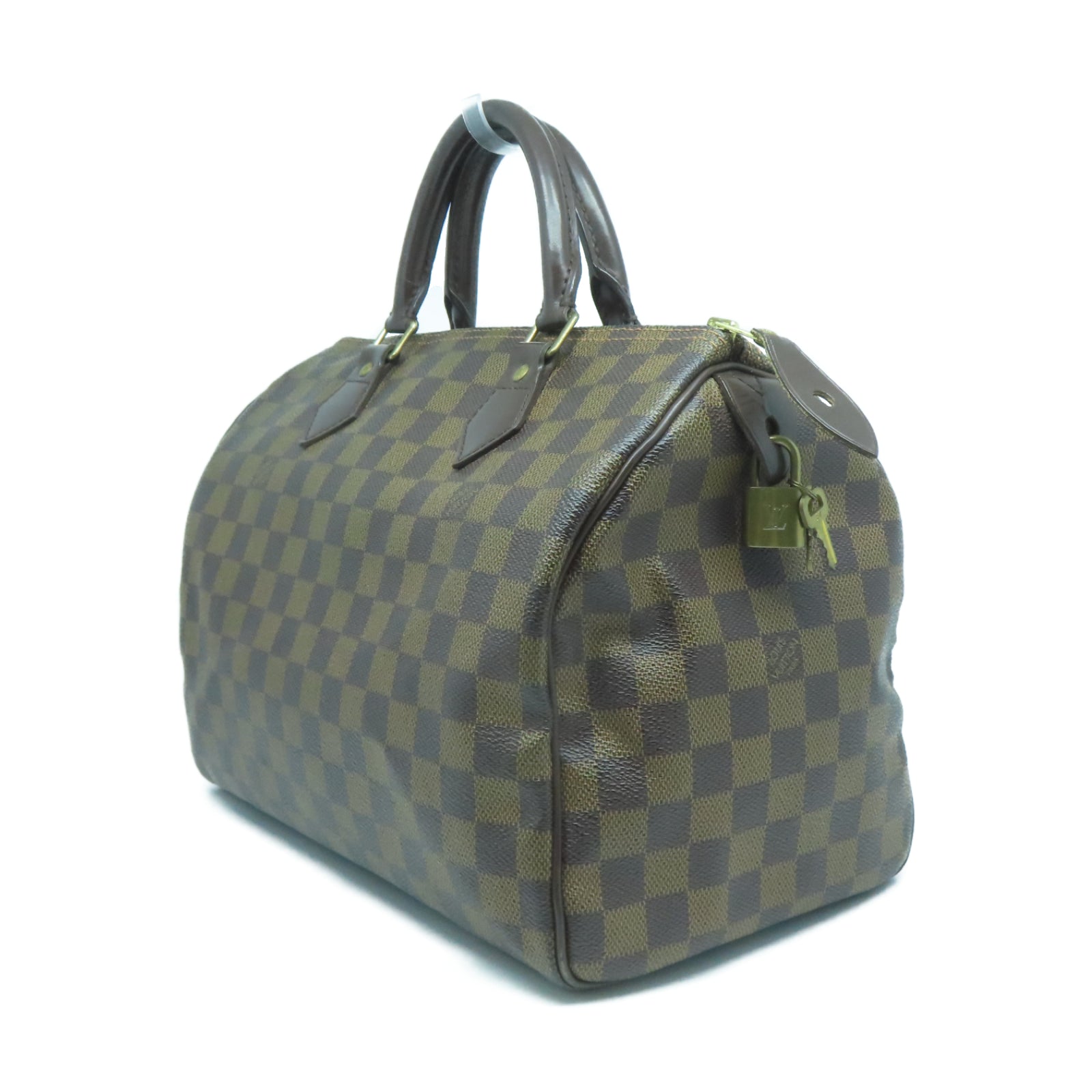 LOUIS VUITTON 【激減優惠】Damier Speedy 30金扣手挽袋啡色