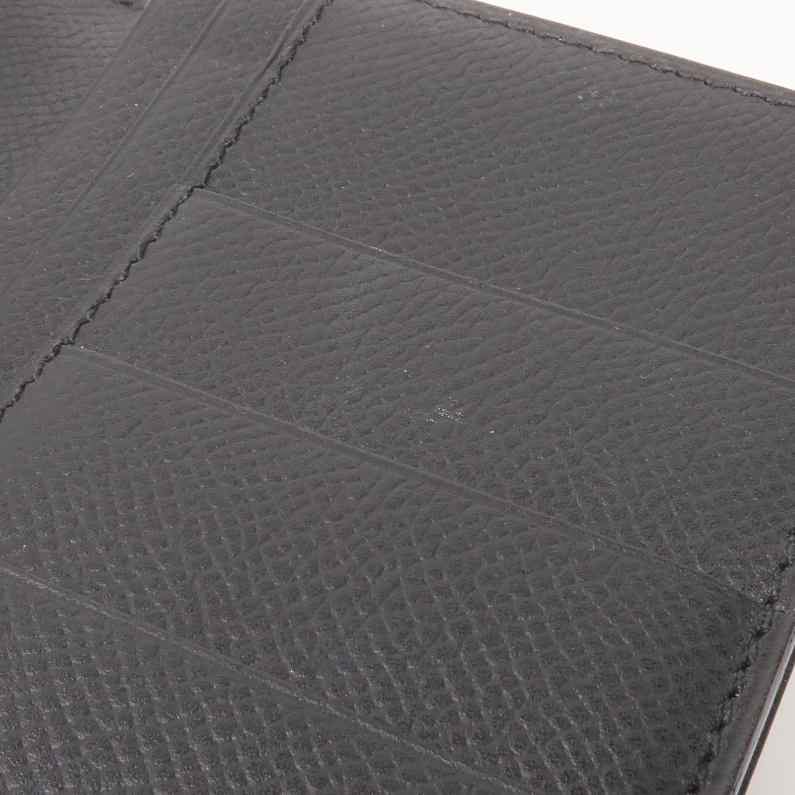 HERMES Epsom皮革Bearn Wallet銀扣長錢包Noir