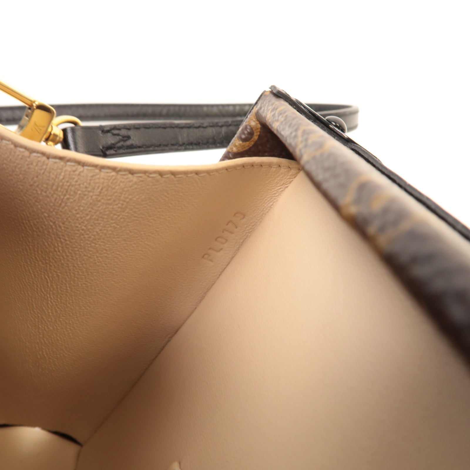 LOUIS VUITTON 【激減優惠】Monogram Damier Tressage Petite Malle金扣肩背袋啡色/黑色/白色