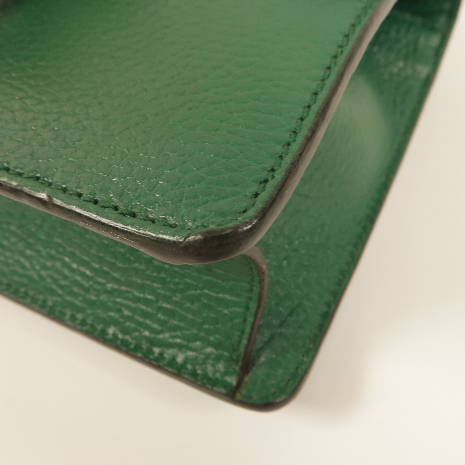 GUCCI GG SHW Dionysus Small Chain Shoulder Bag 421970 Calfskin Leather Green