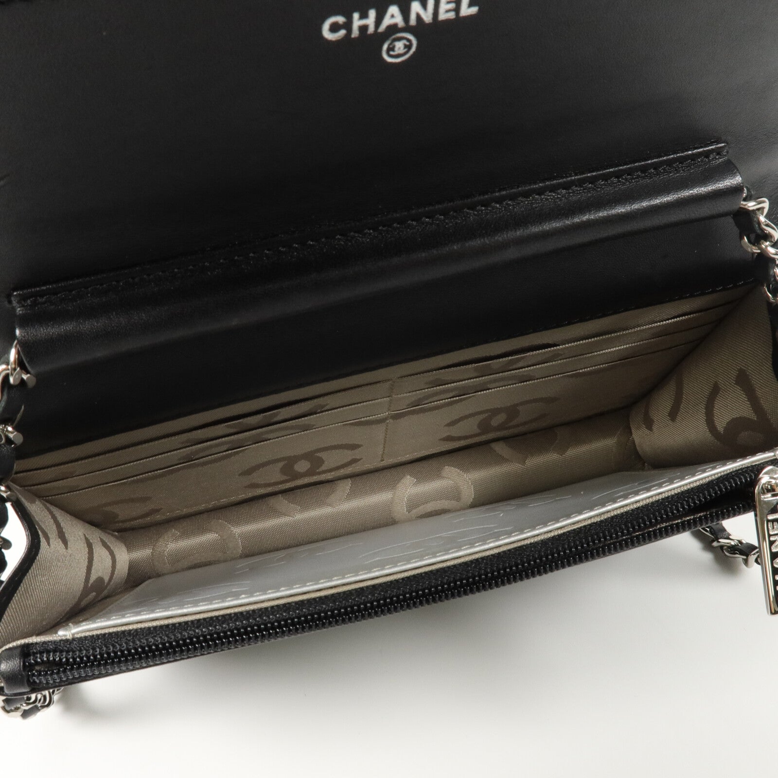 CHANEL 牛皮皮革Cambon Wallet On Chain鏈帶肩背袋