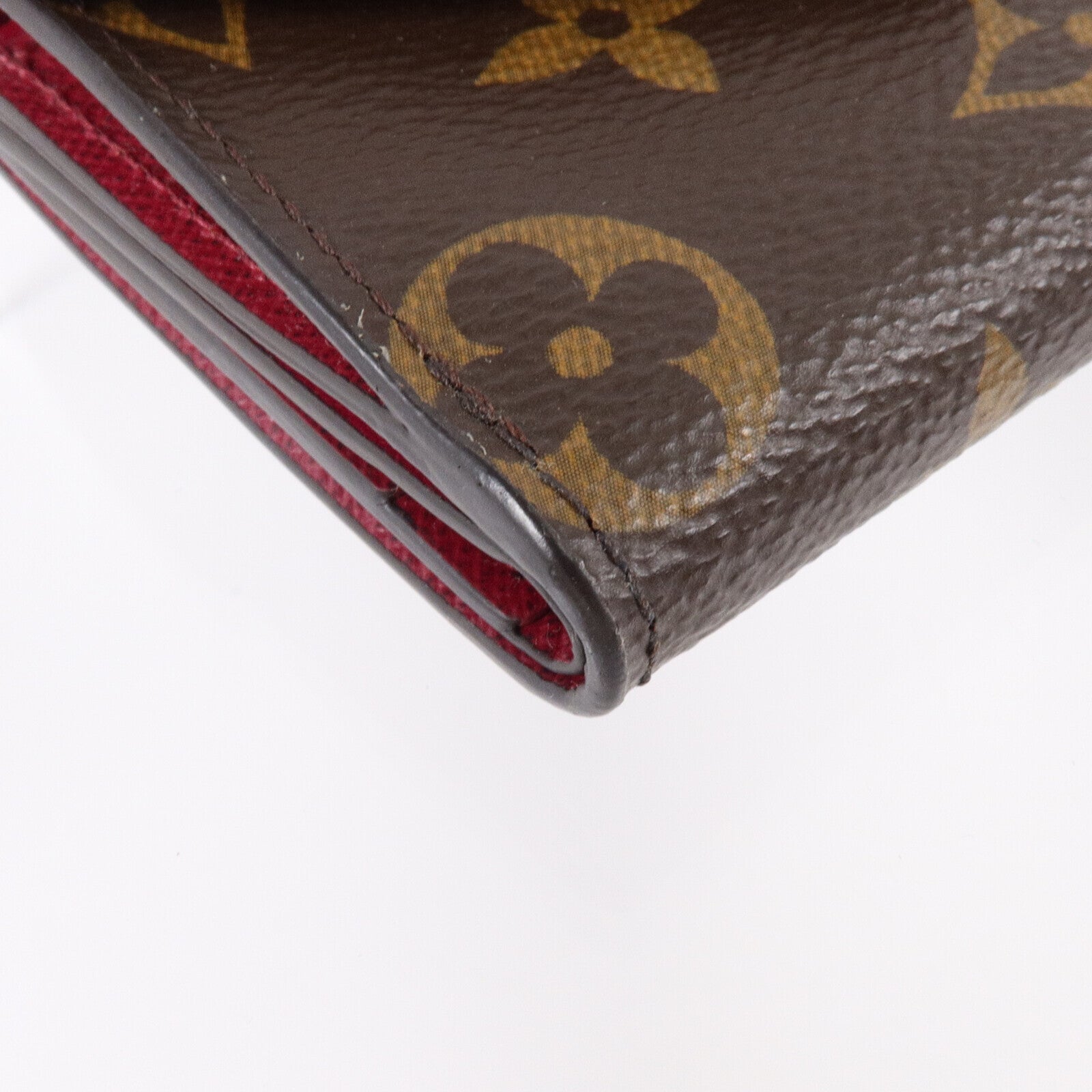 LOUIS VUITTON Monogram Fuchsia Zoe Wallet金扣錢包