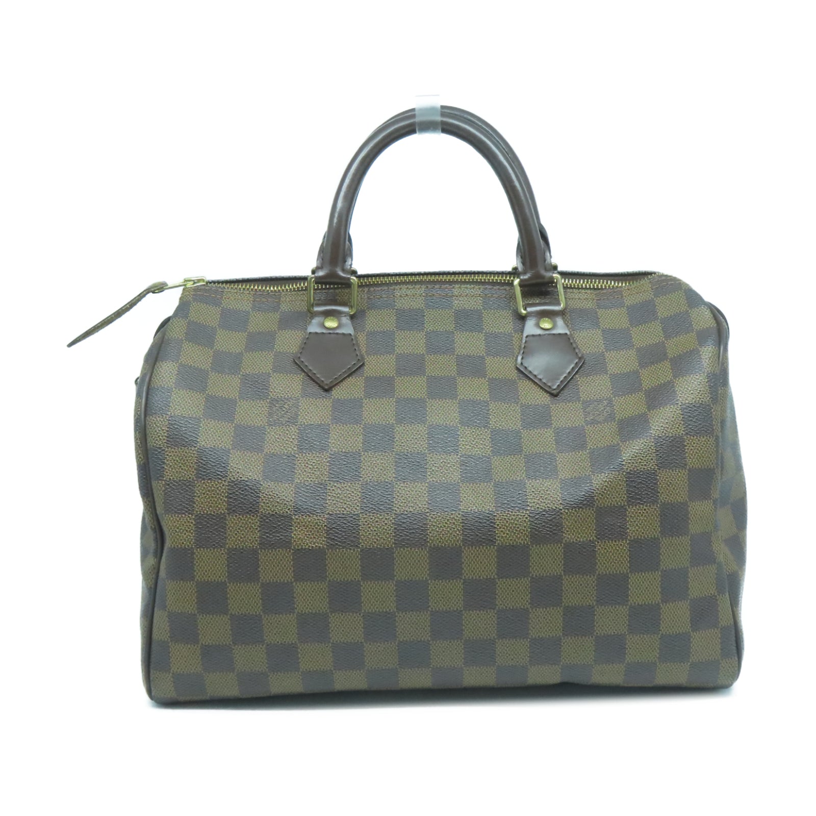 LOUIS VUITTON 【激減優惠】Damier Speedy 30金扣手挽袋啡色