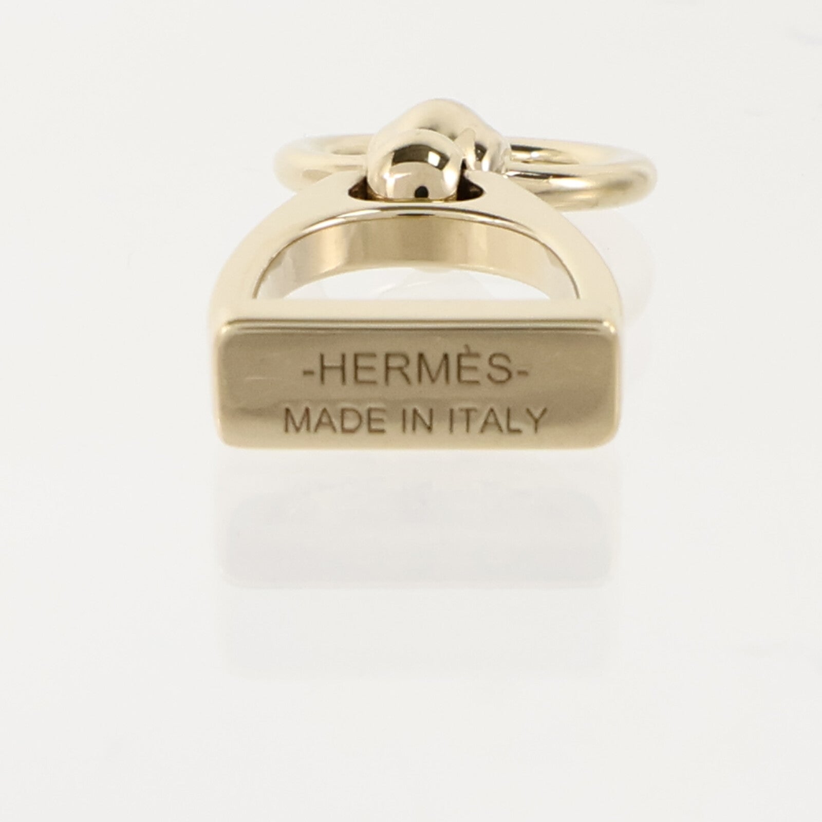 HERMES 金屬Charms Etrier Twilly Ring絲巾扣
