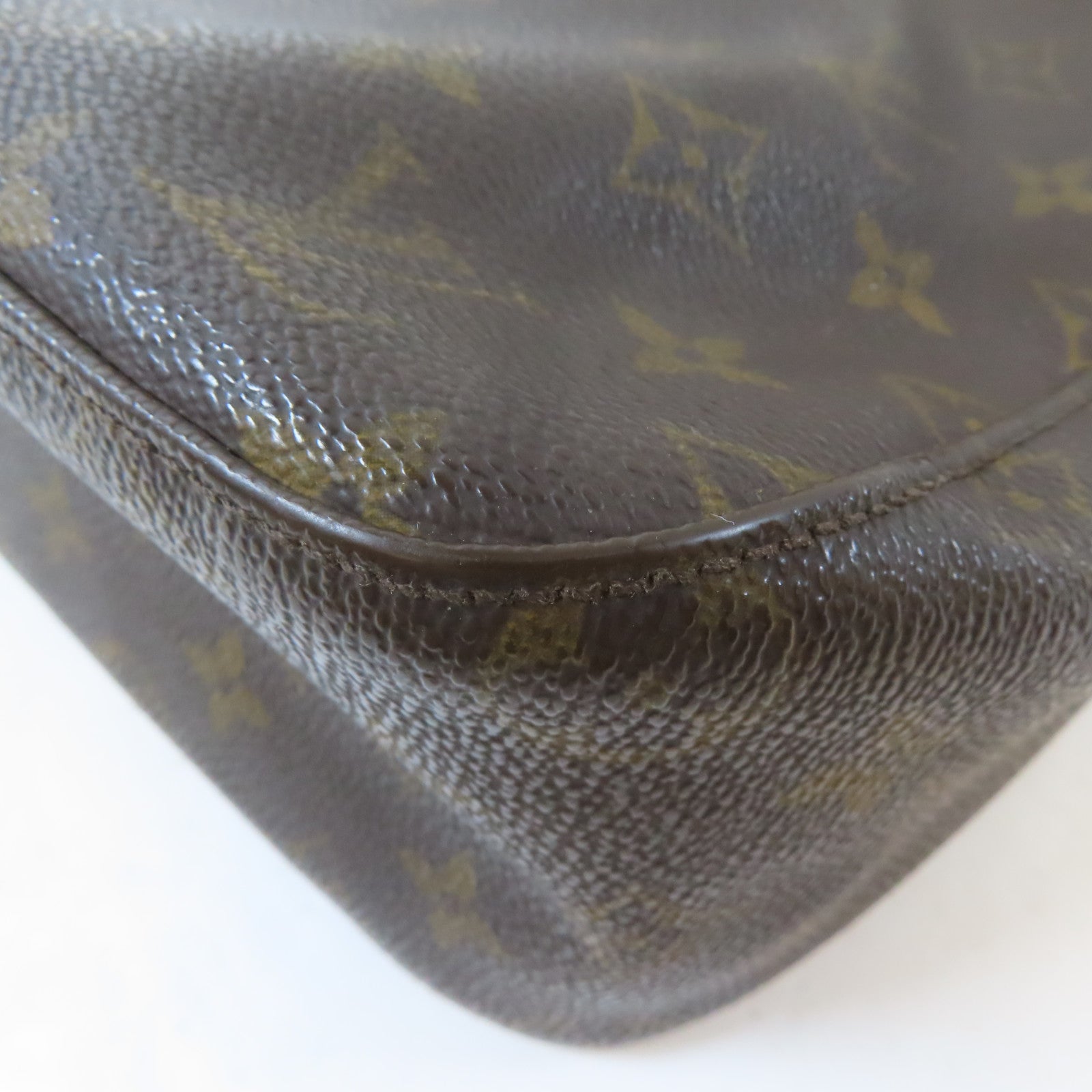 LOUIS VUITTON Monogram Looping MM金扣肩背袋啡色