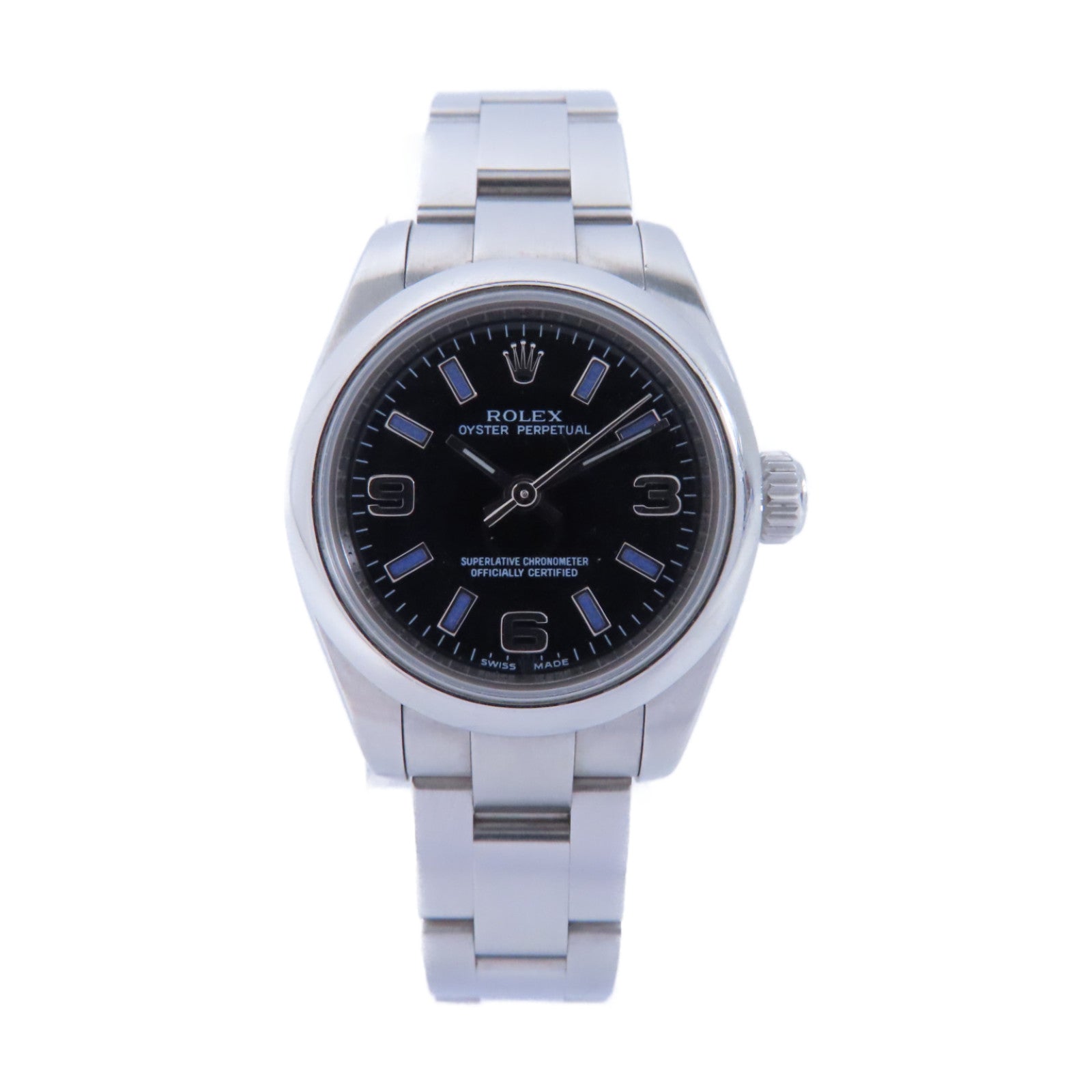 ROLEX Oyster Perpetual 26不鏽鋼手錶自動機芯黑色