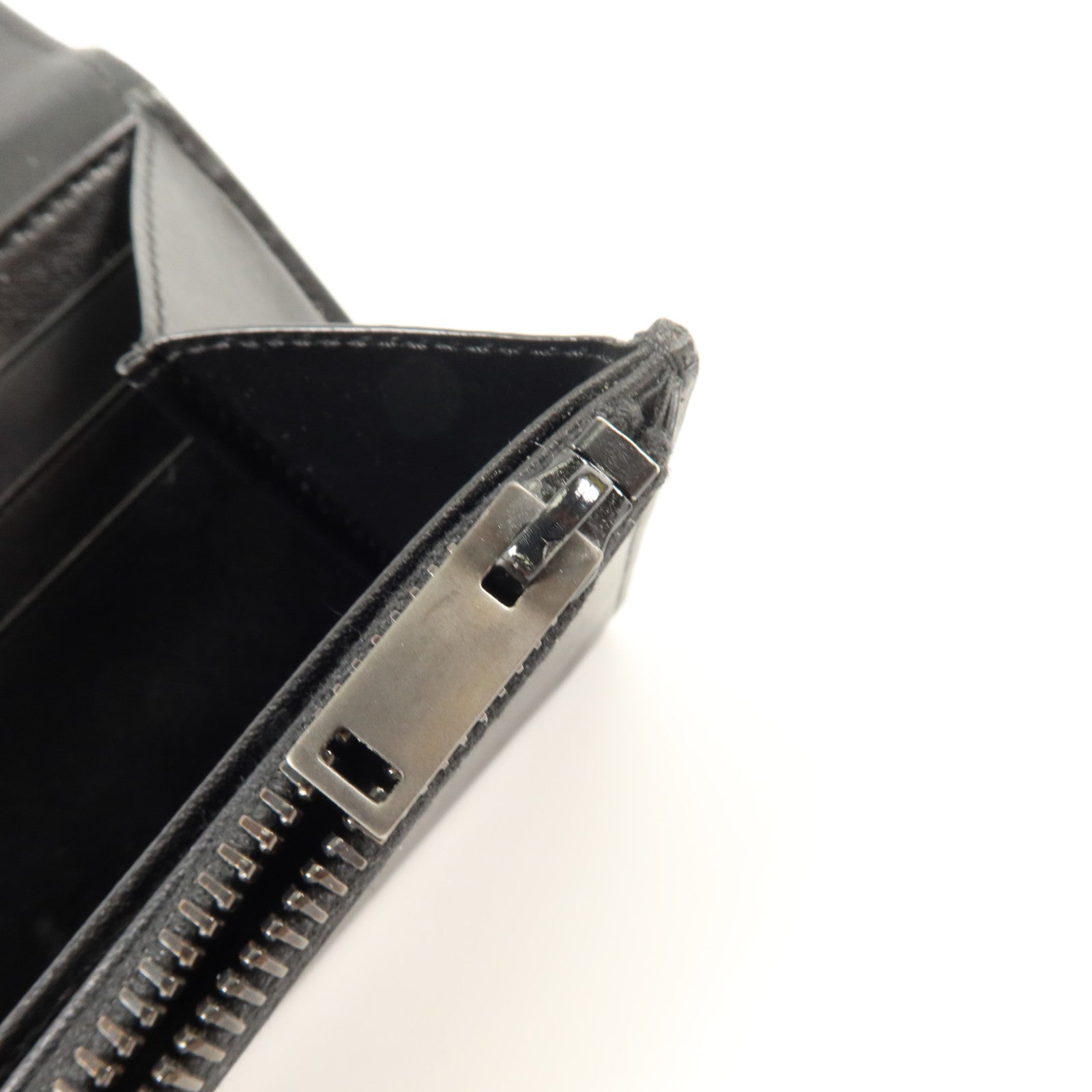SAINT LAURENT 牛皮皮革Long Wallet銀扣長錢包