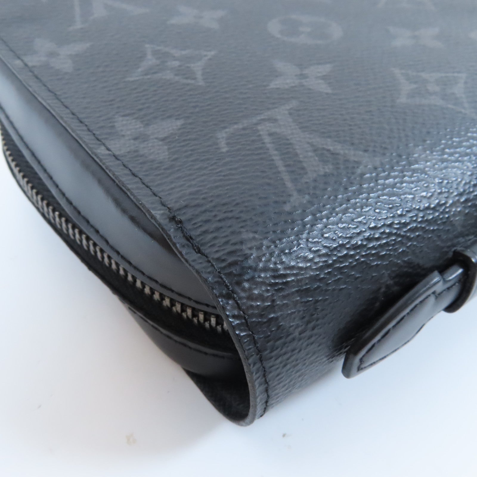 LOUIS VUITTON 【激減優惠】Monogram Eclipse Zippy XL Wallet銀扣手拿包/錢包黑色
