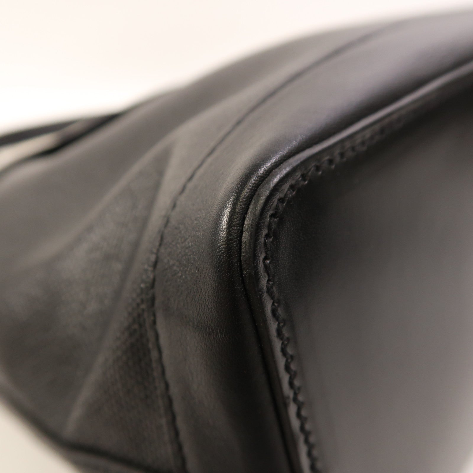 HERMES Toile帆布Col Roule 25銀扣肩背袋