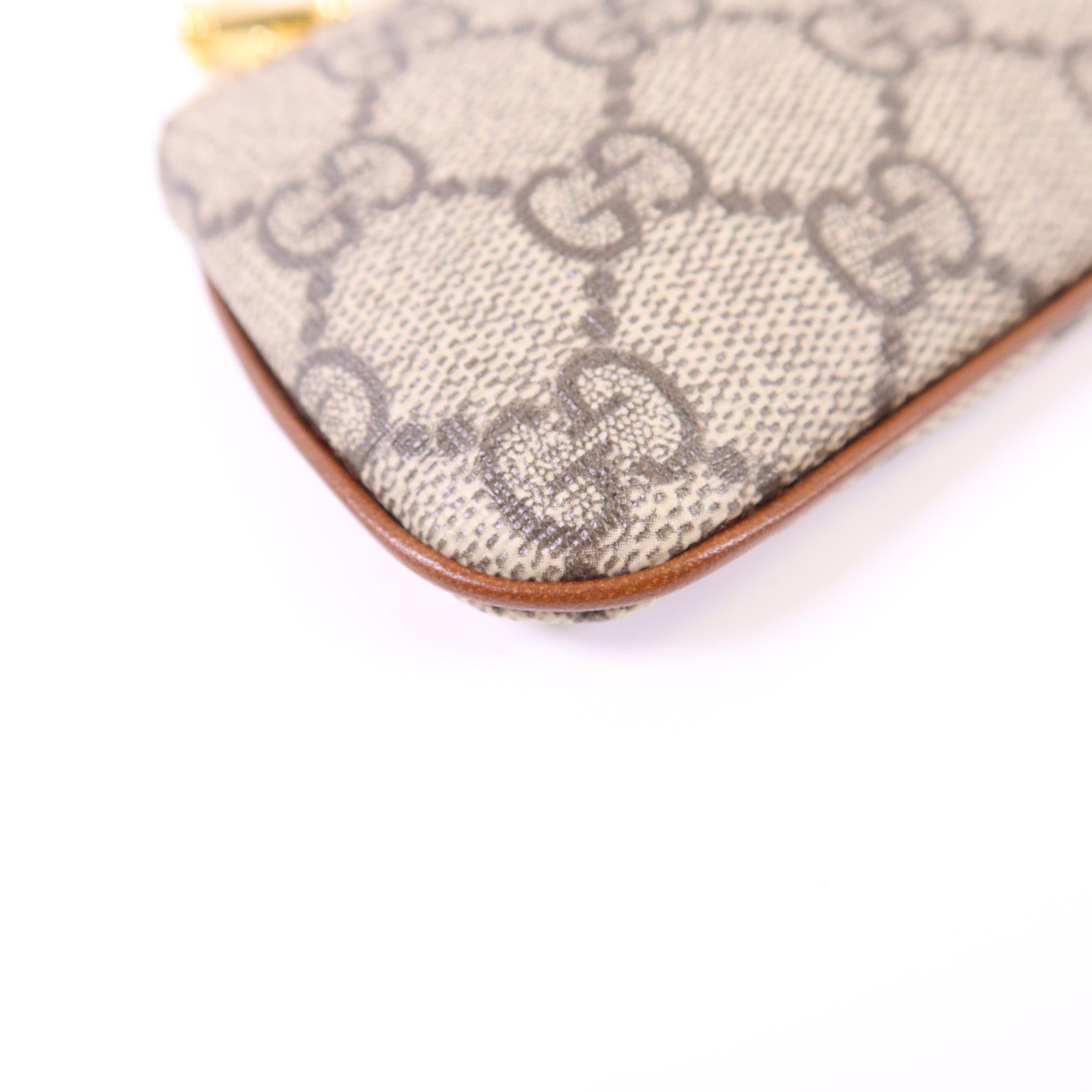 GUCCI 塗層帆布Coin Case金扣零錢包