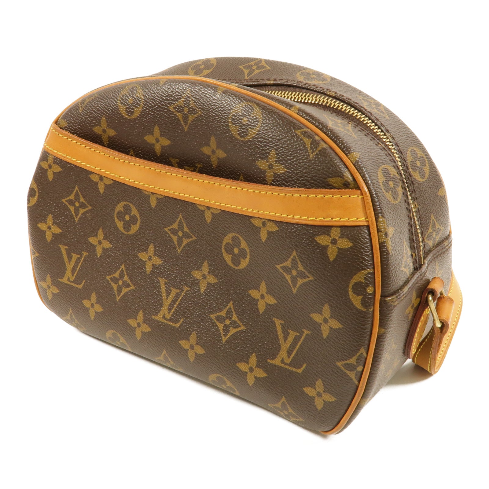 LOUIS VUITTON Monogram Blois金扣肩背袋棕色