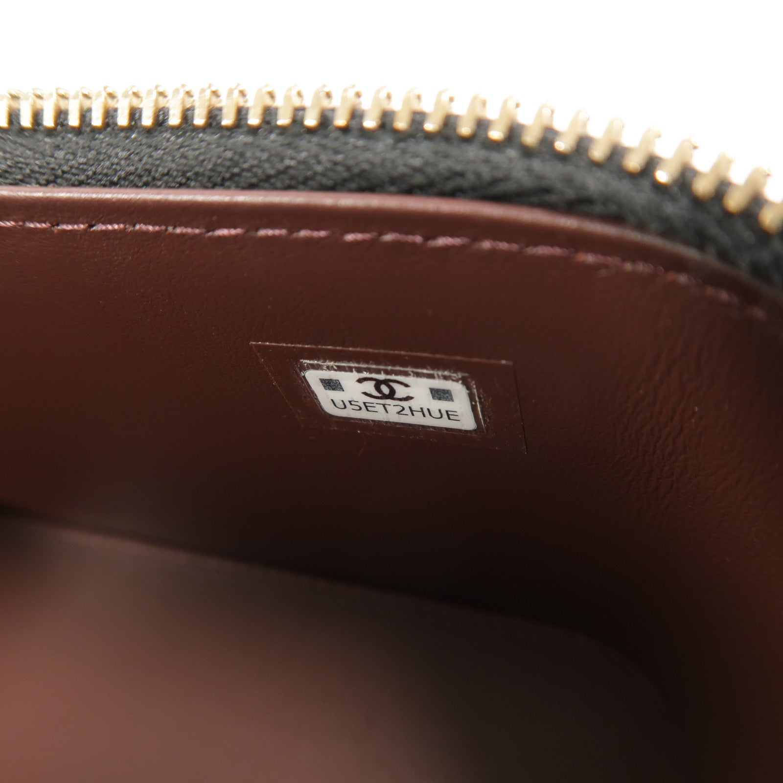 CHANEL 牛皮皮革Vanity Case鏈帶肩背袋
