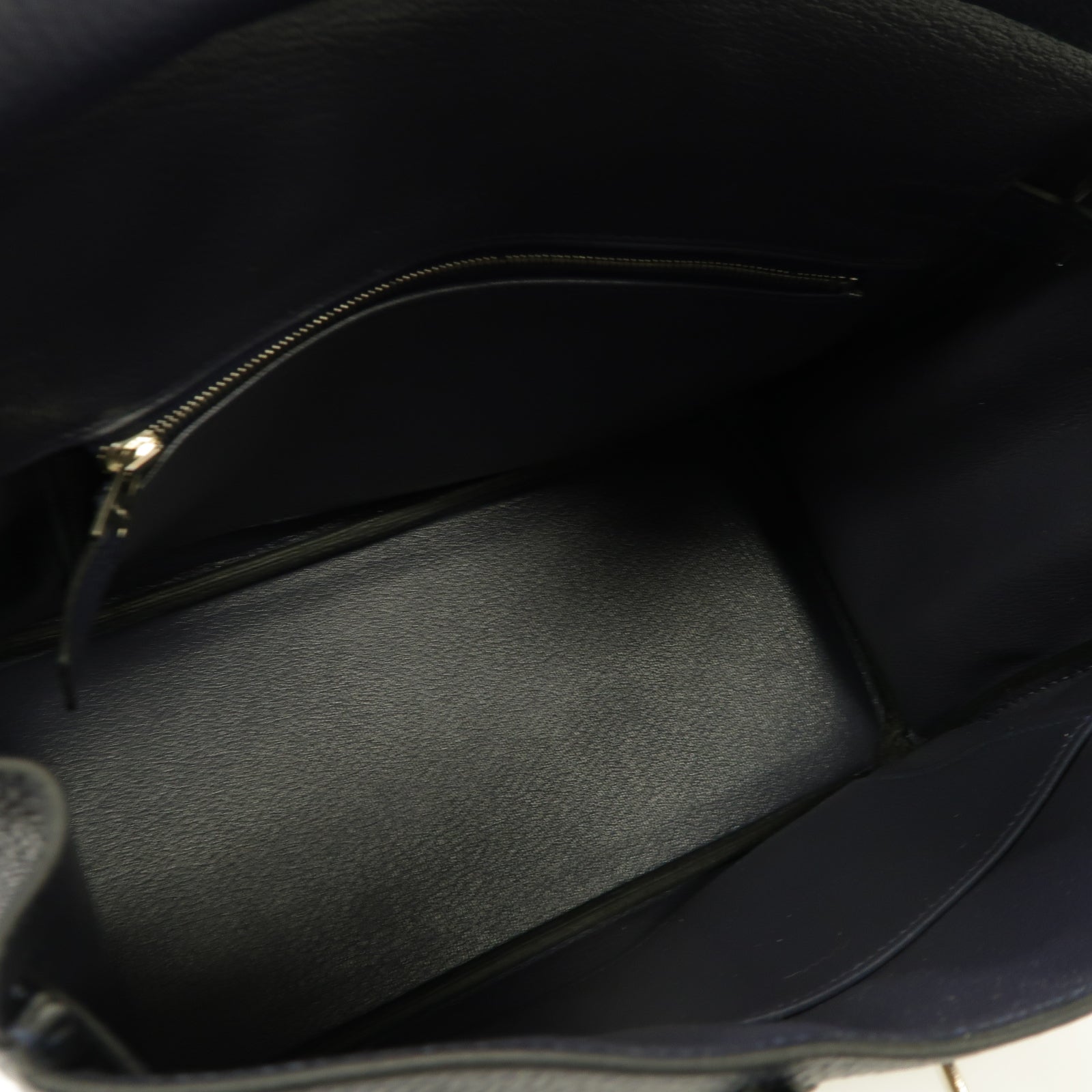 HERMES Togo皮革Birkin 25銀扣手挽袋Bleu Nuit午夜藍色