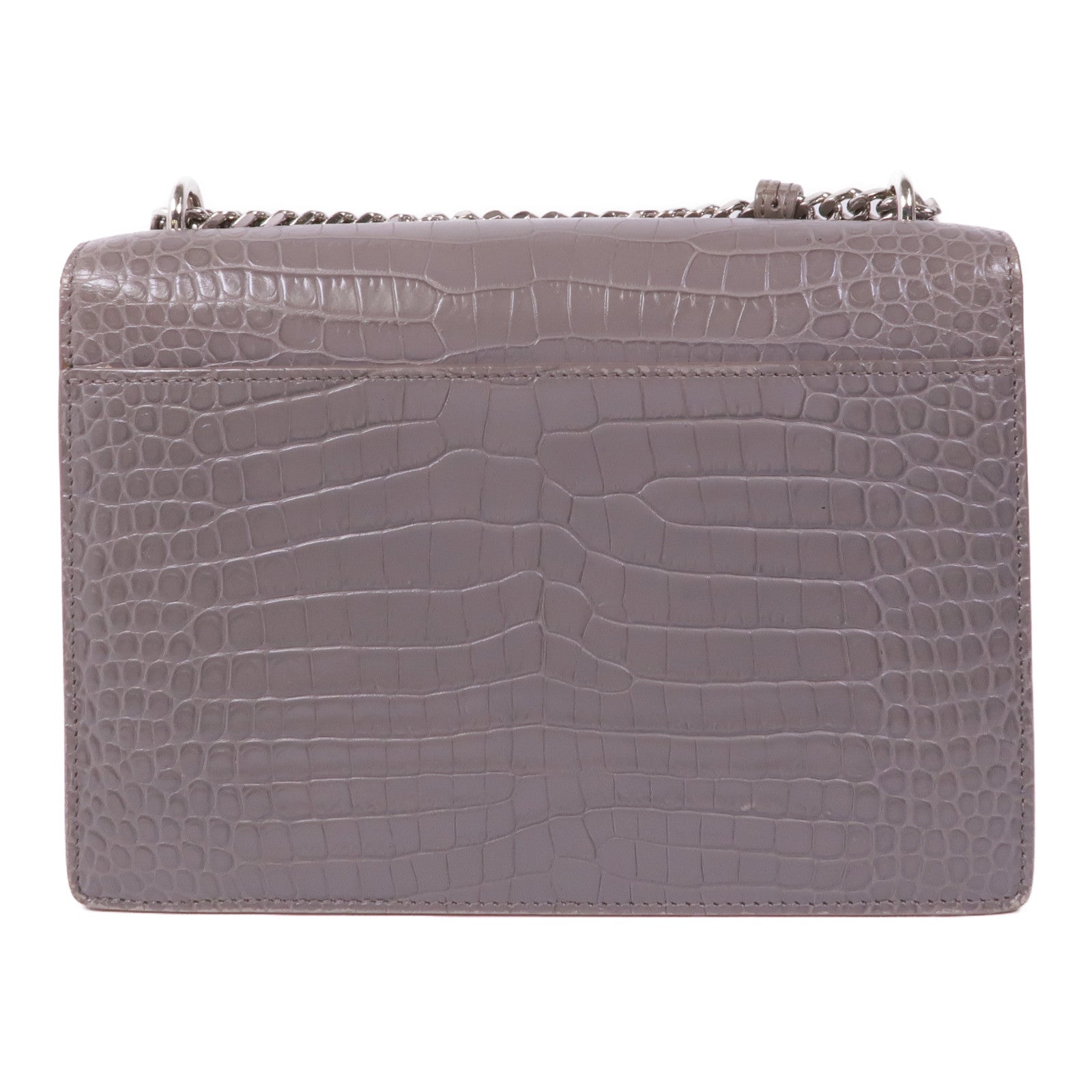 YVES SAINT LAURENT 牛皮皮革Sunset Medium銀扣鏈帶肩背袋