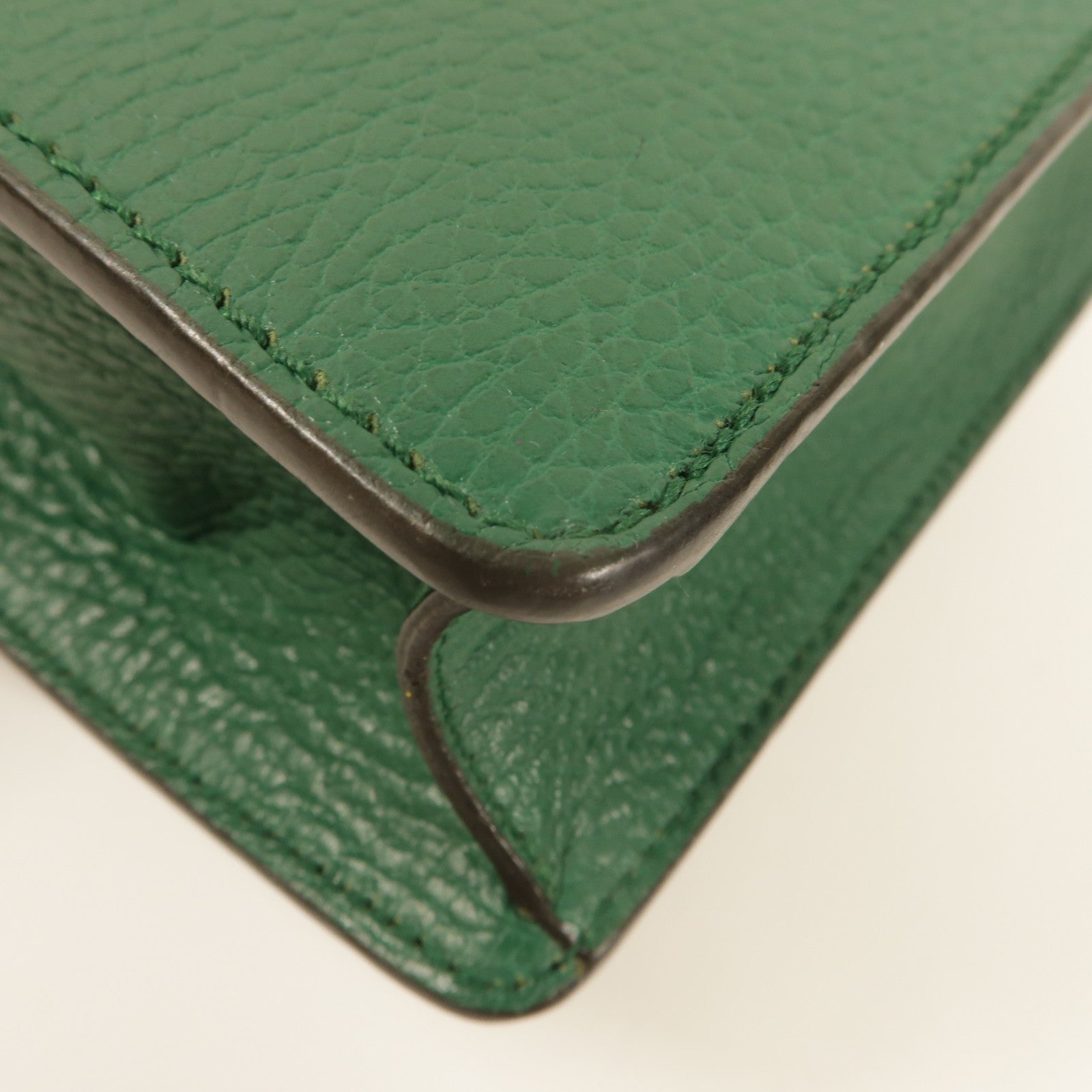 GUCCI GG SHW Dionysus Small Chain Shoulder Bag 421970 Calfskin Leather Green