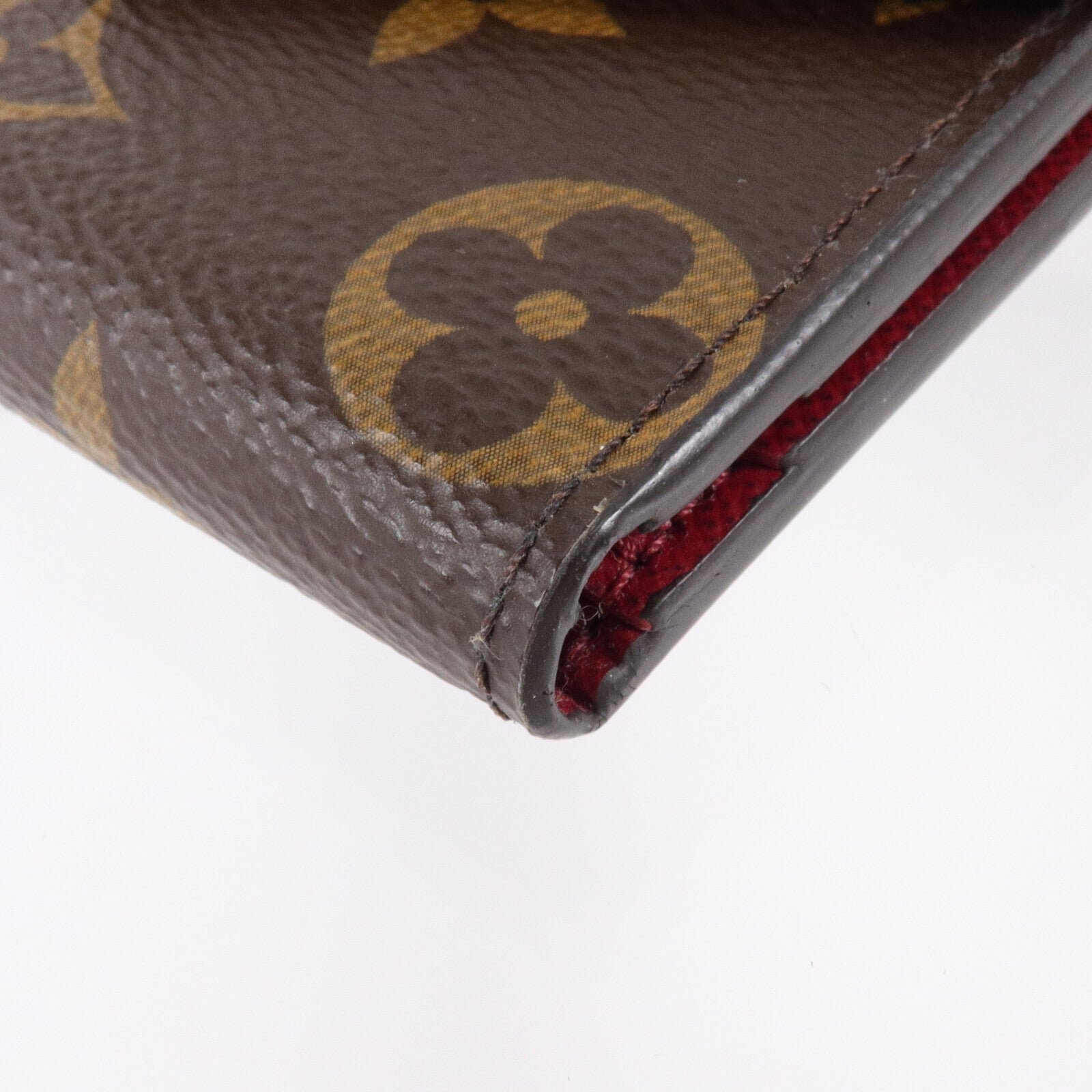 LOUIS VUITTON Monogram Fuchsia Zoe Wallet金扣錢包
