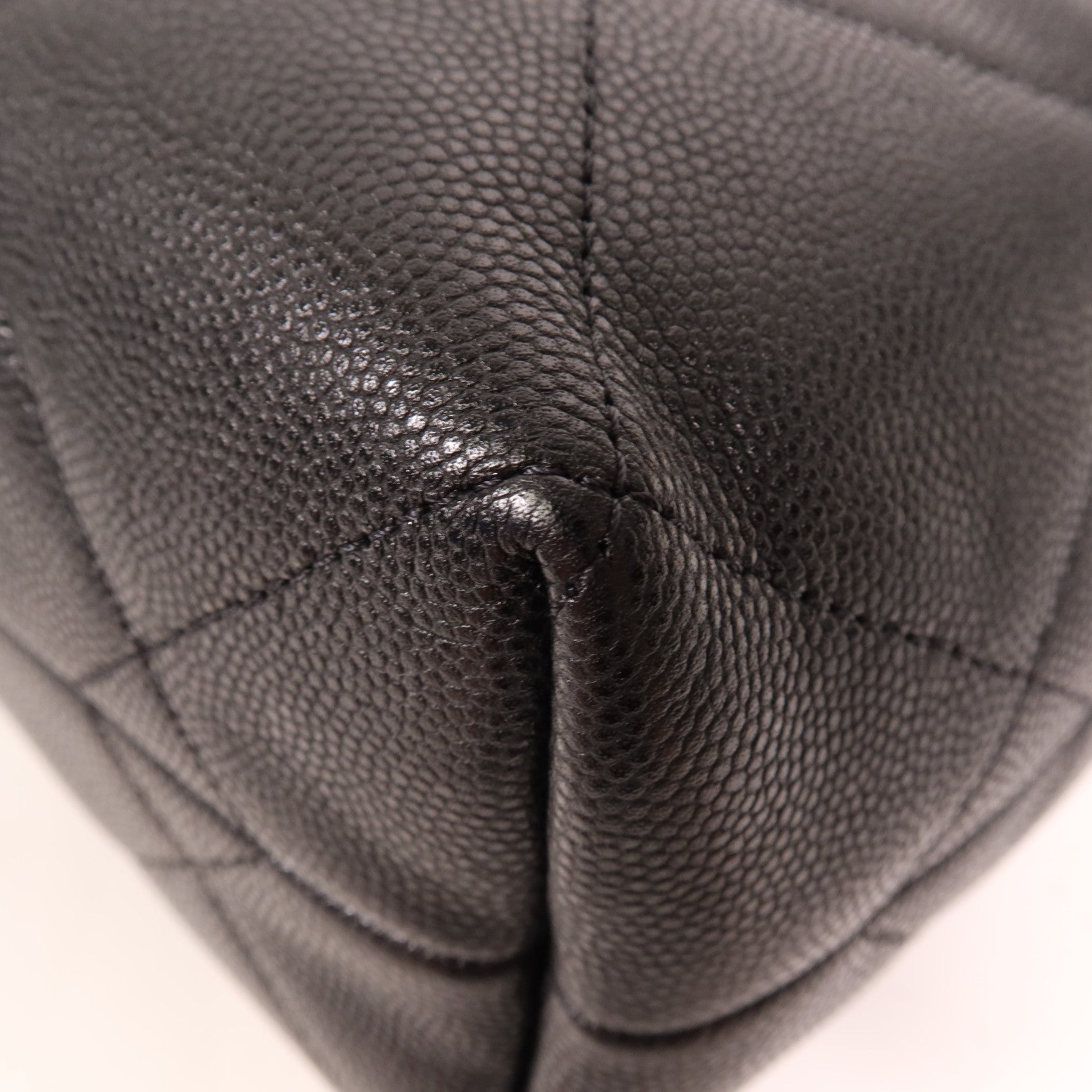 CHANEL 牛皮皮革Chain Shoulder金扣手挽肩背兩用袋