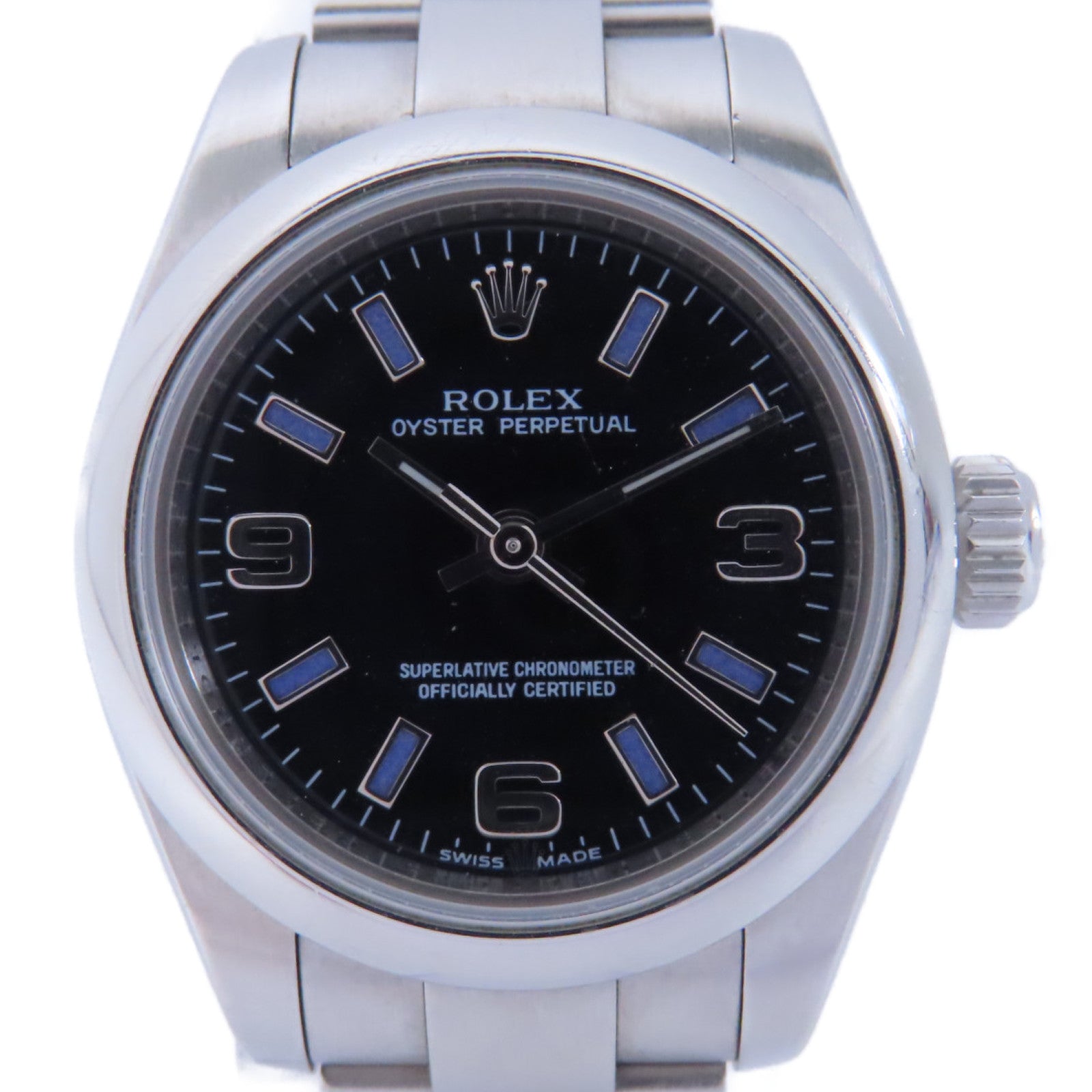 ROLEX Oyster Perpetual 26不鏽鋼手錶自動機芯黑色