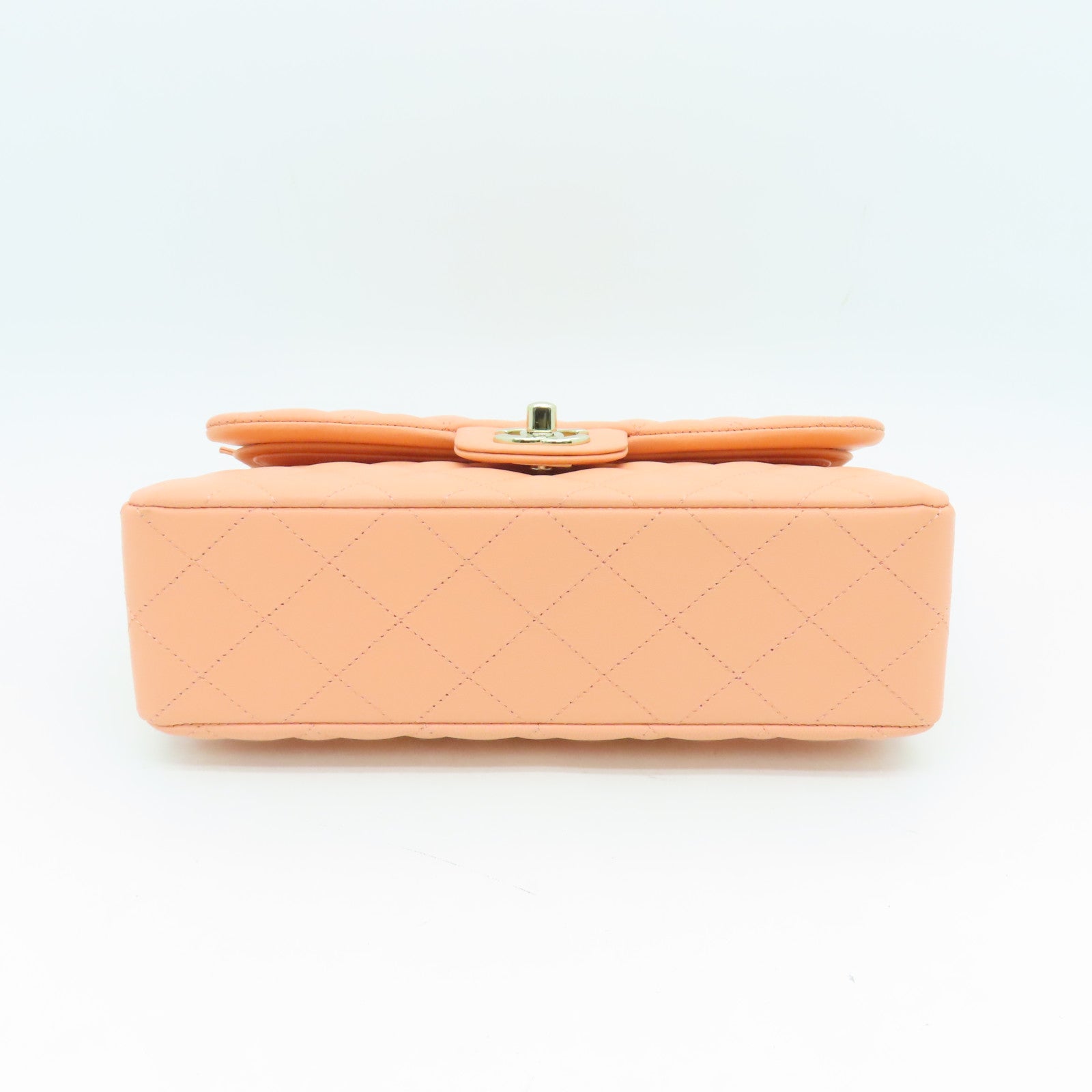 CHANEL 【激減優惠】菱格羊皮皮革Classic Bag金扣鏈帶肩背袋粉紅色