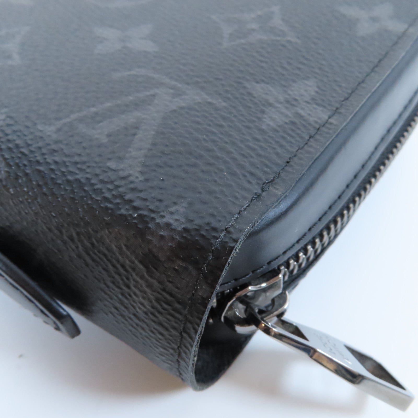 LOUIS VUITTON 【激減優惠】Monogram Eclipse Zippy XL Wallet銀扣手拿包/錢包黑色