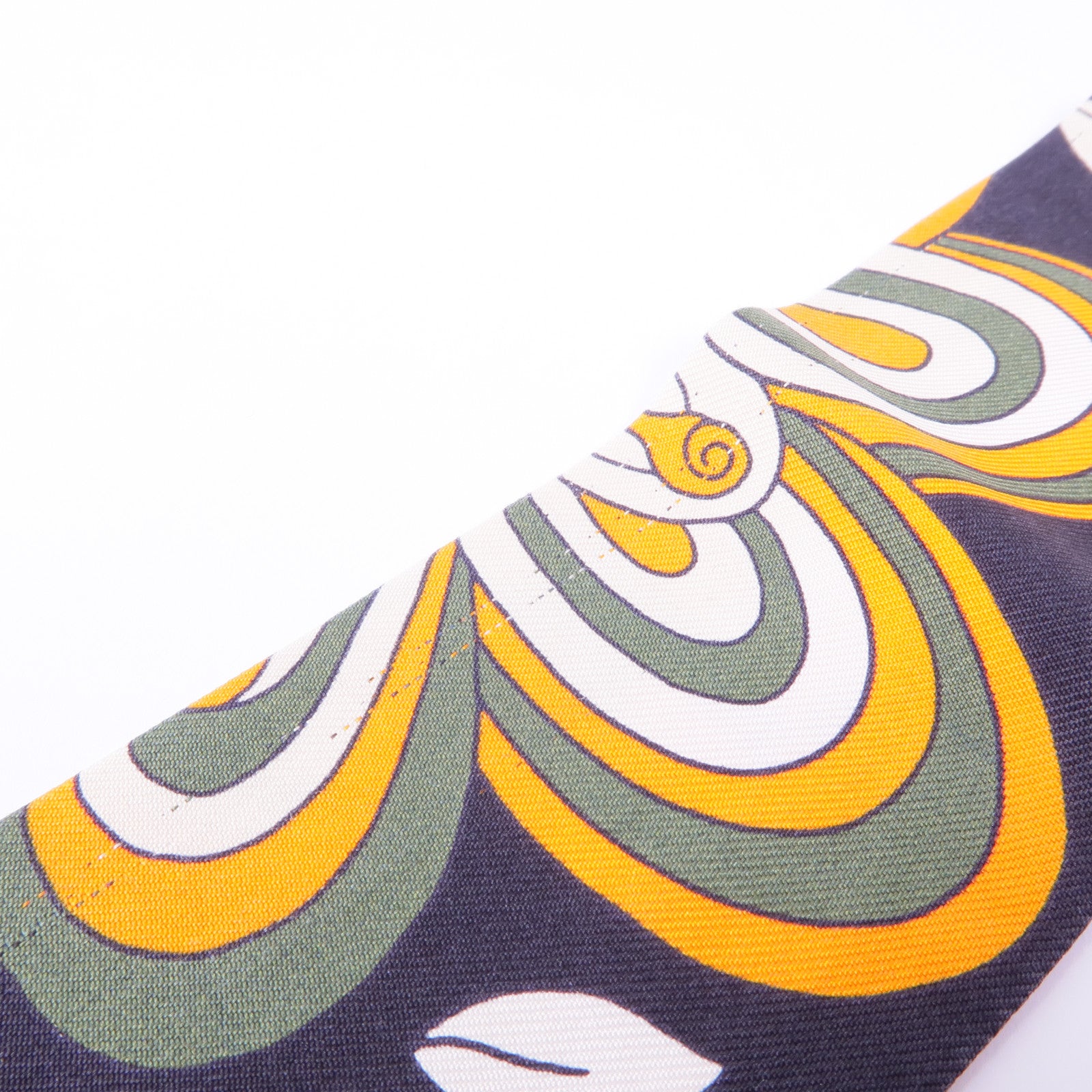 HERMES Twilly Scarf Scarves Silk Orange Multicolor