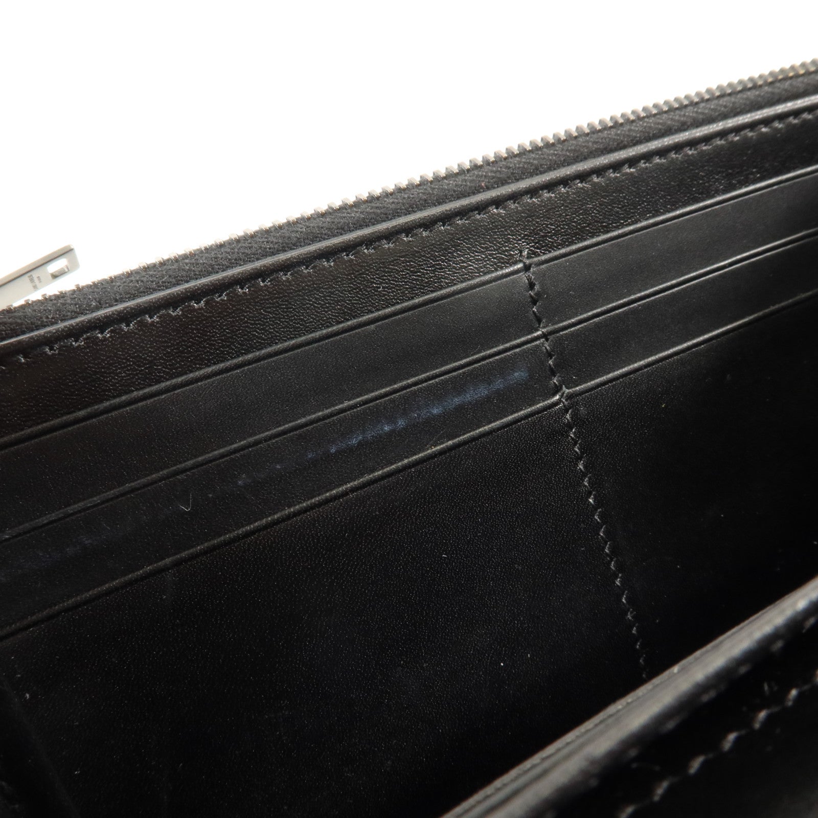 SAINT LAURENT 牛皮皮革Long Wallet銀扣長錢包