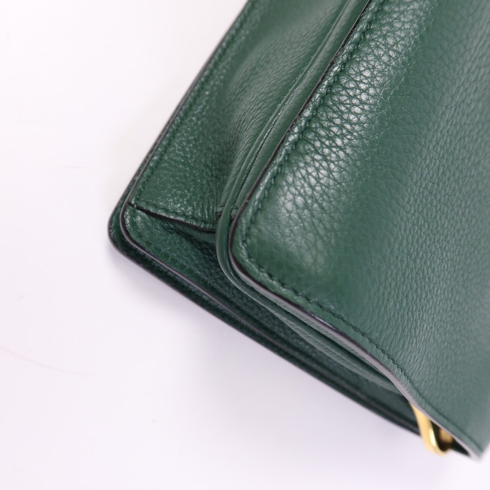 PRADA 皮革Shoulder Bag金扣肩背袋