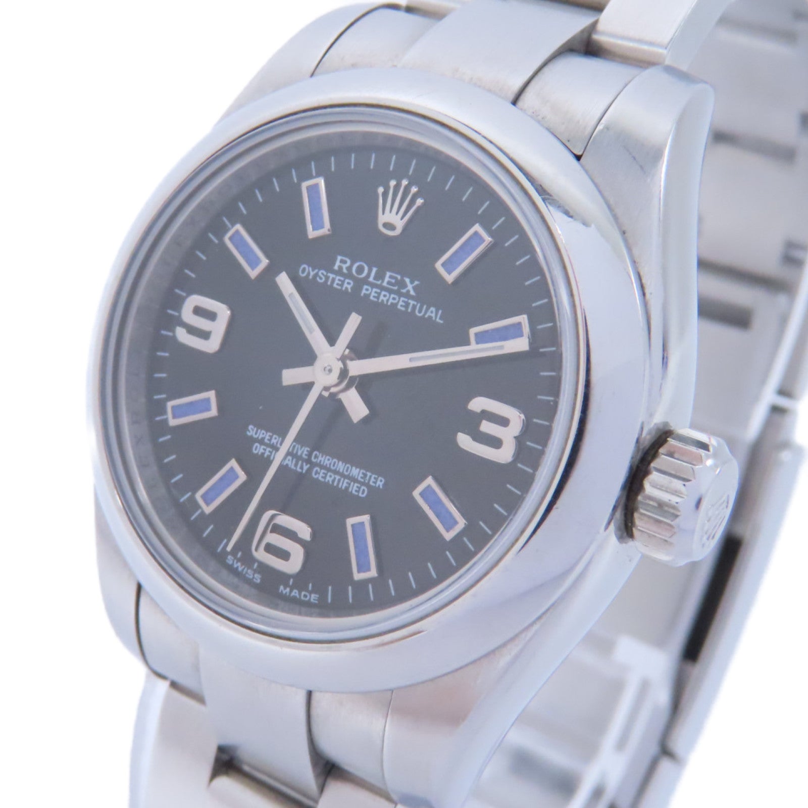 ROLEX Oyster Perpetual 26不鏽鋼手錶自動機芯黑色