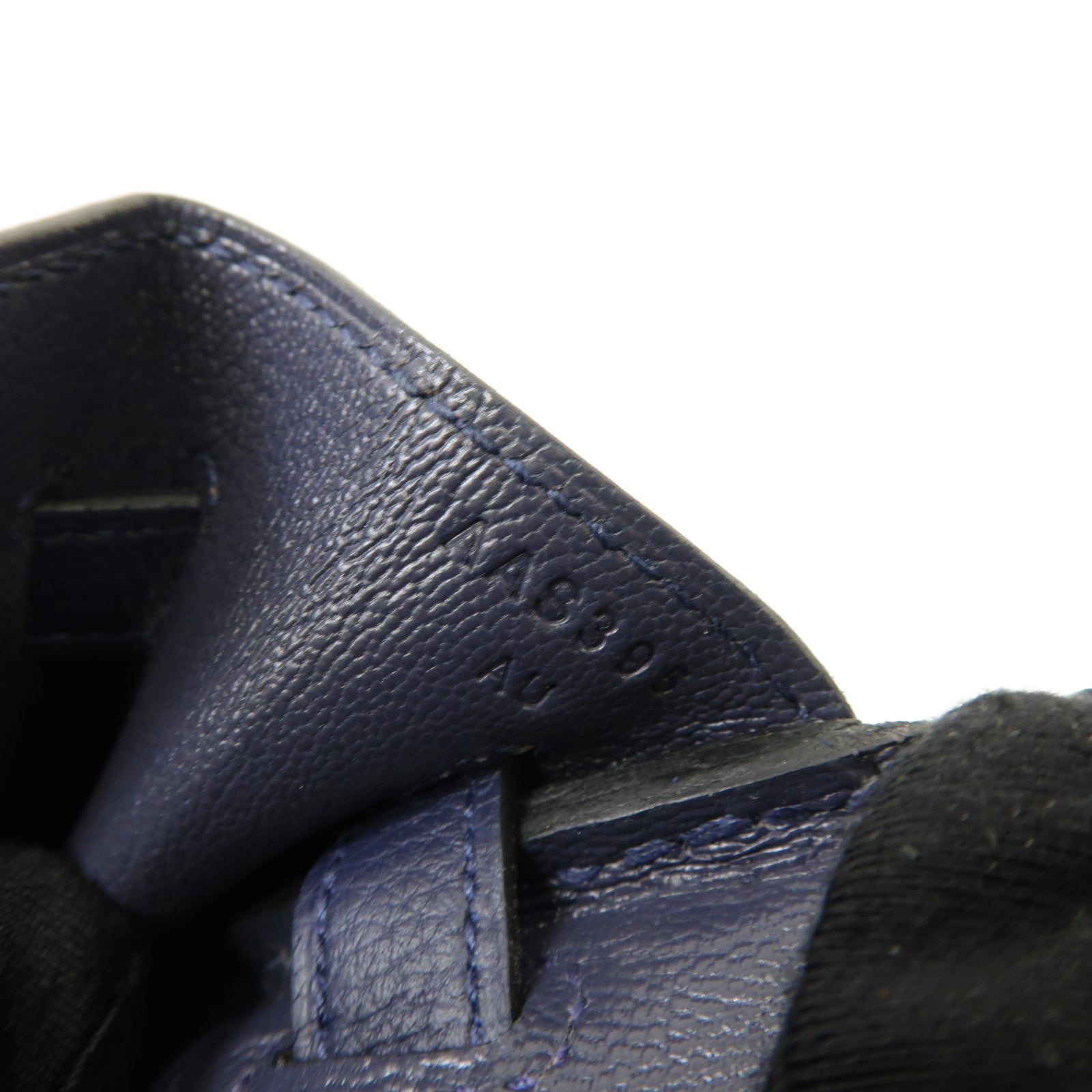 HERMES Togo皮革Birkin 25銀扣手挽袋Bleu Nuit午夜藍色
