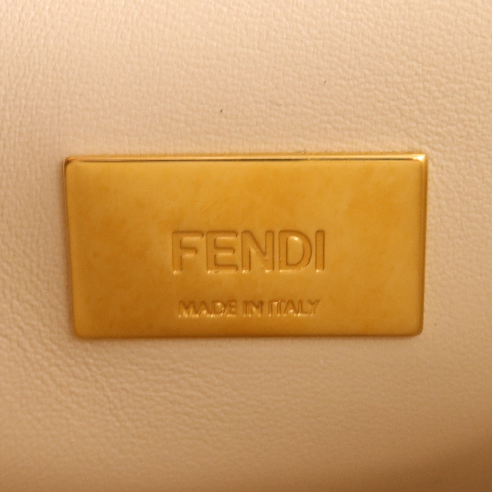 FENDI 牛皮皮革Peekaboo金扣手挽肩背兩用袋
