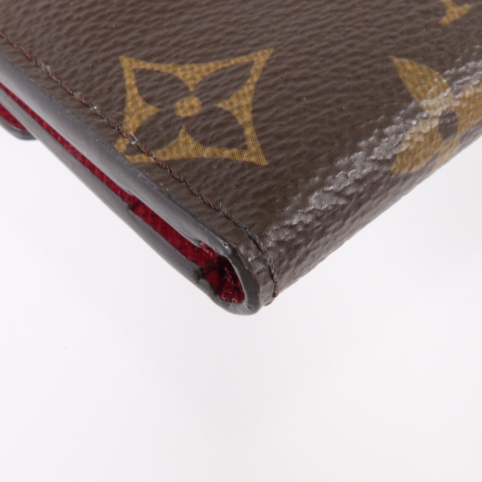 LOUIS VUITTON Monogram Fuchsia Zoe Wallet金扣錢包