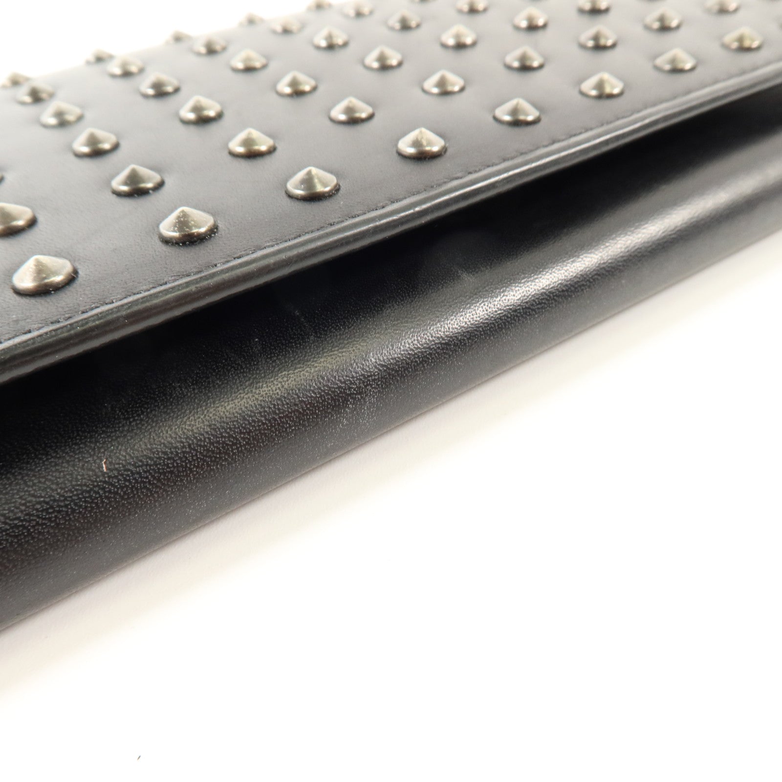 SAINT LAURENT 牛皮皮革Long Wallet銀扣長錢包
