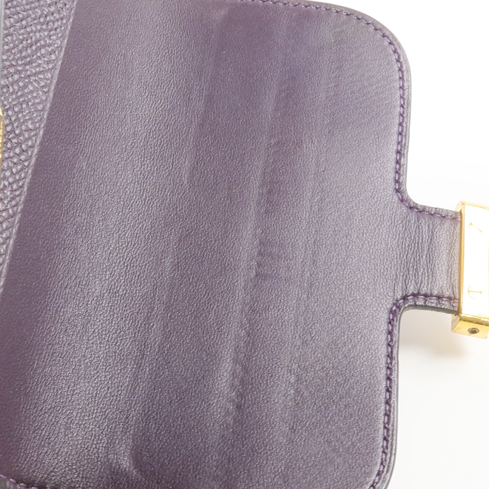 HERMES Epsom皮革Constance Wallet錢包Raisin