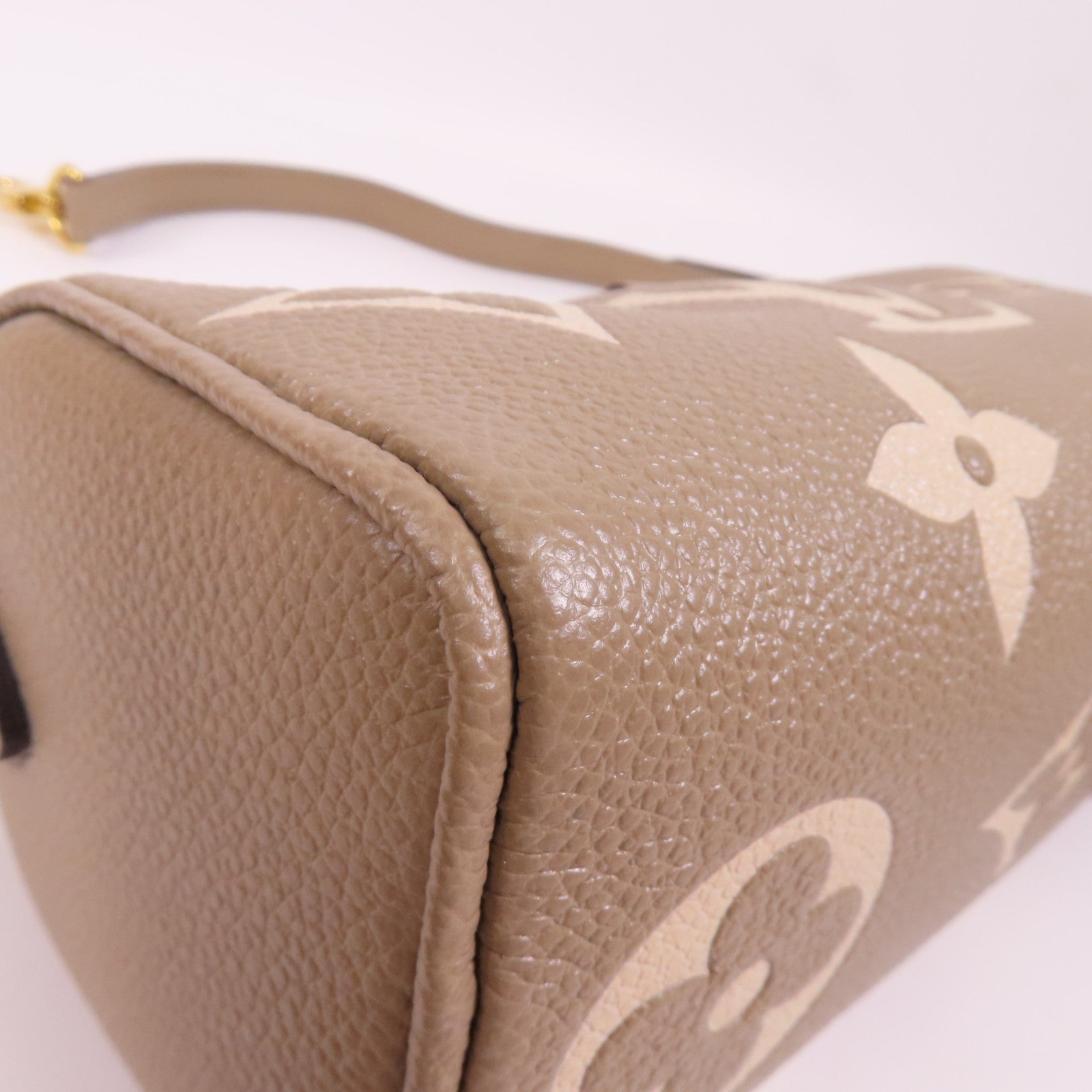 LOUIS VUITTON Monogram Empreinte Nano Speedy Bandouliere金扣手挽肩背兩用袋