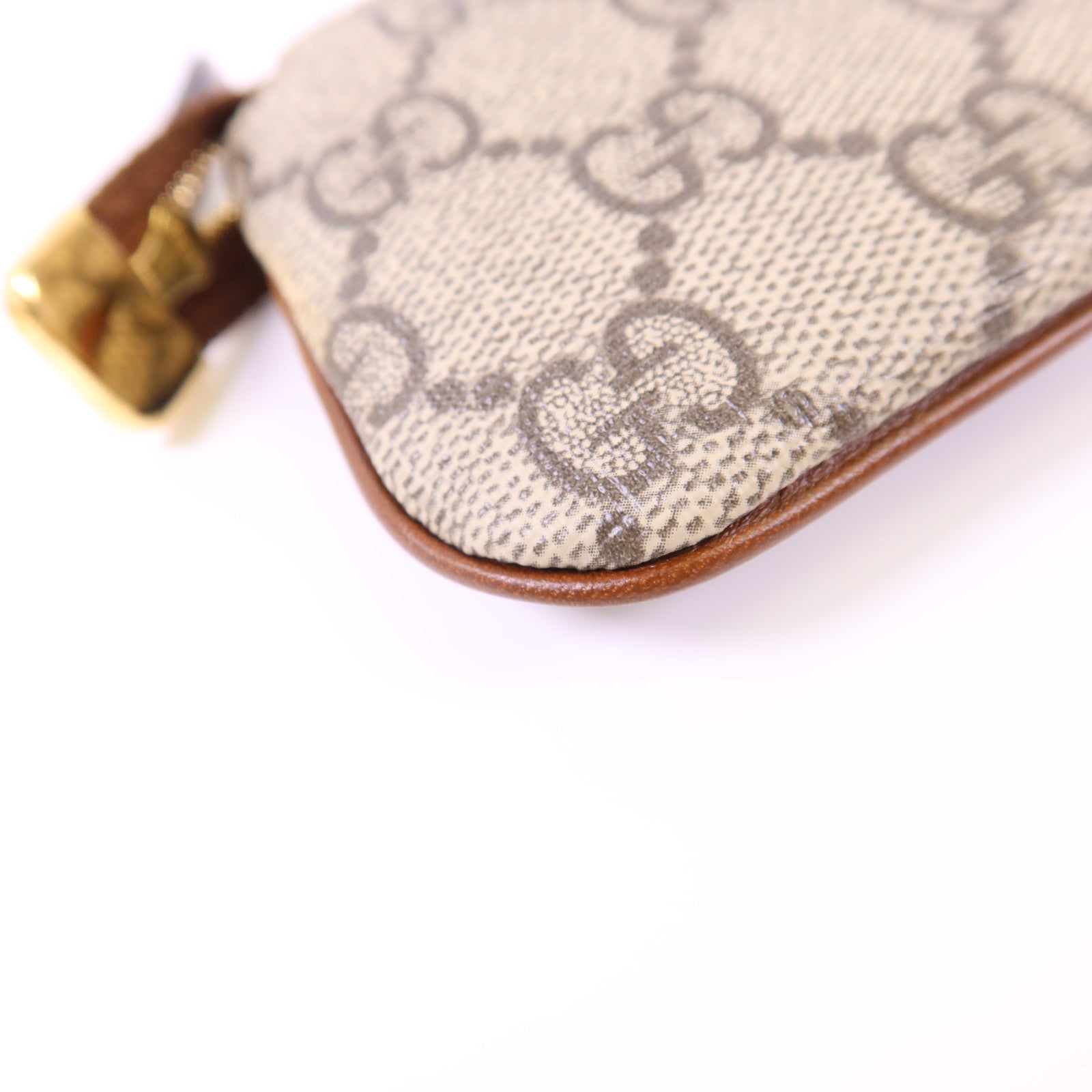 GUCCI 塗層帆布Coin Case金扣零錢包