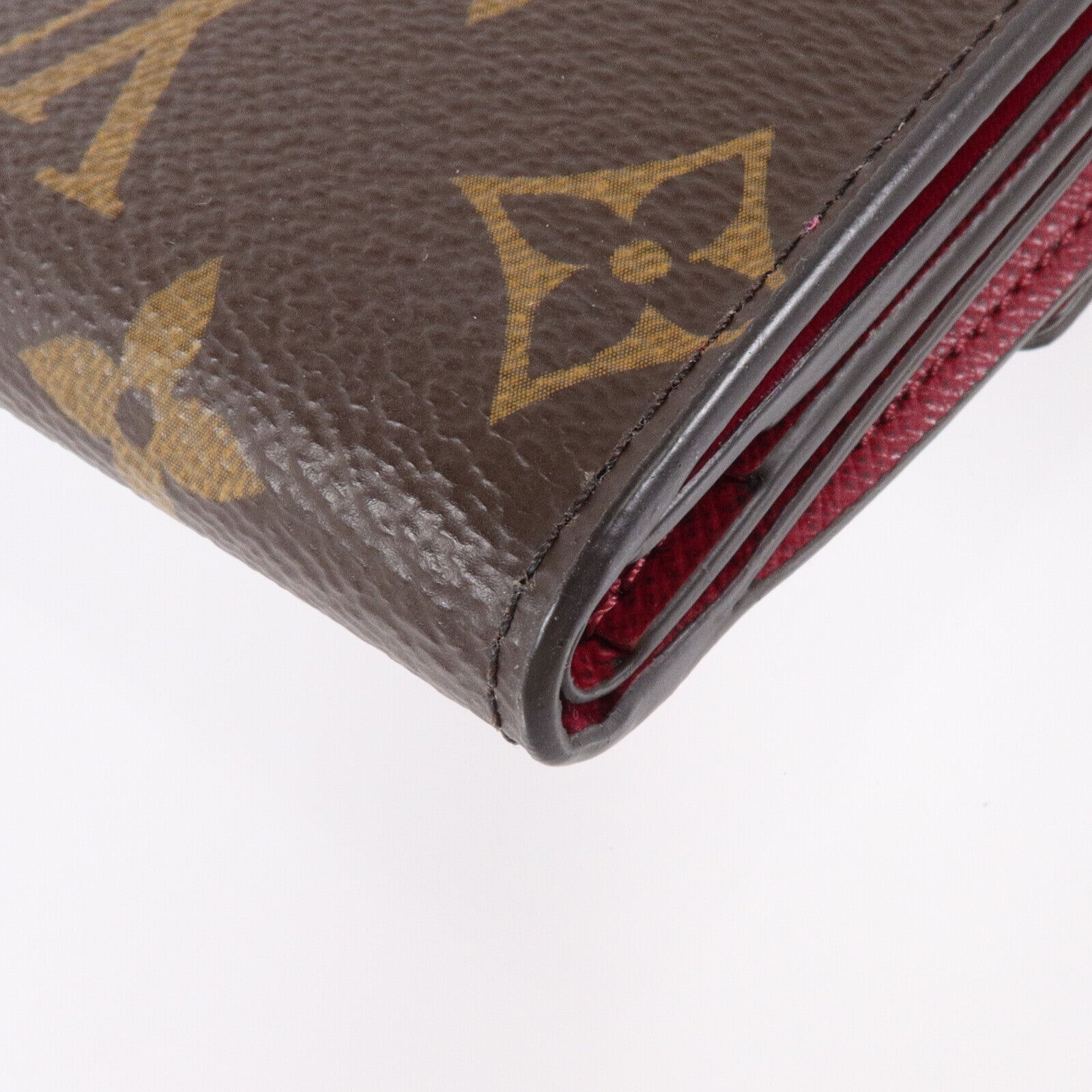 LOUIS VUITTON Monogram Fuchsia Zoe Wallet金扣錢包