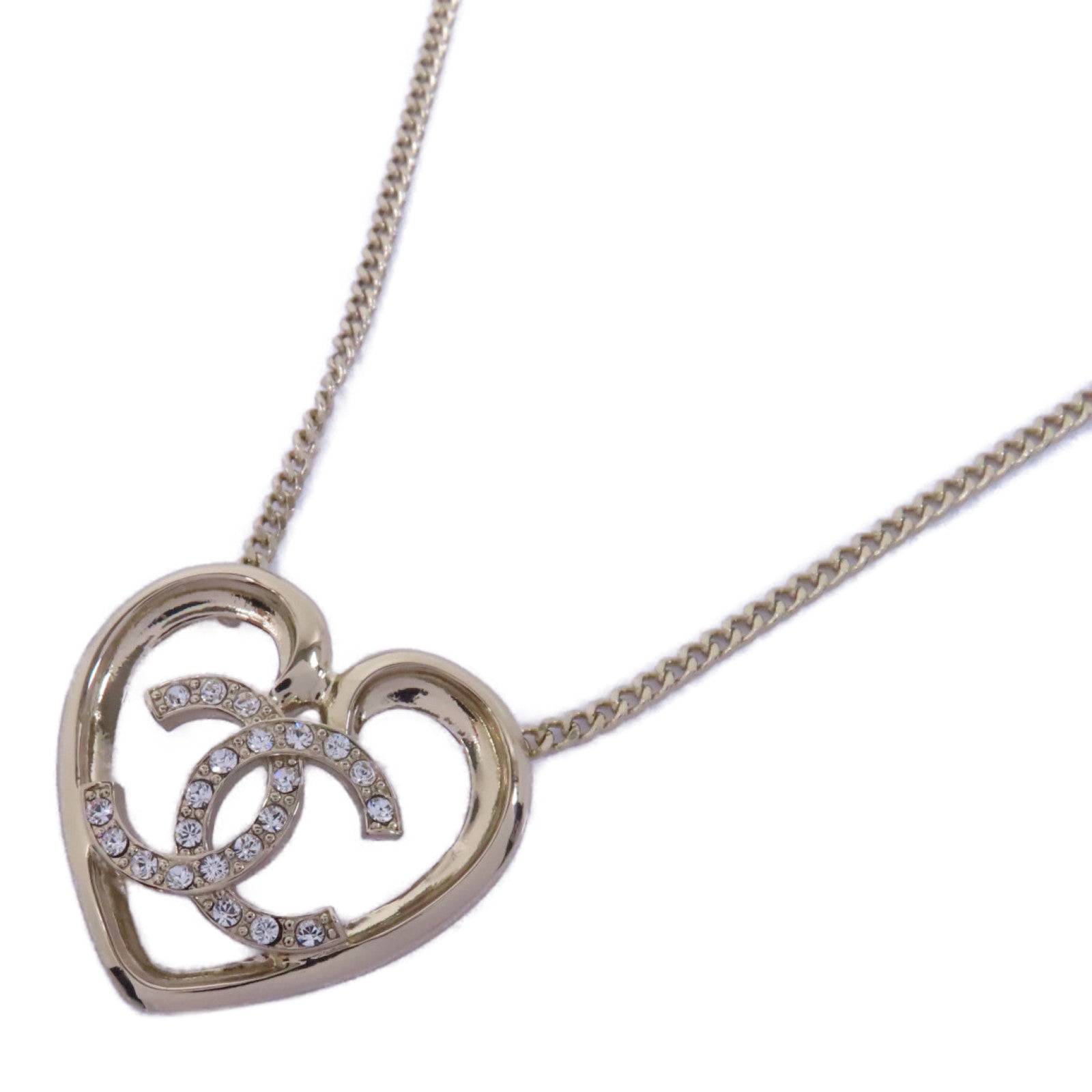 CHANEL PVC/金屬Necklace項鍊透明/金色
