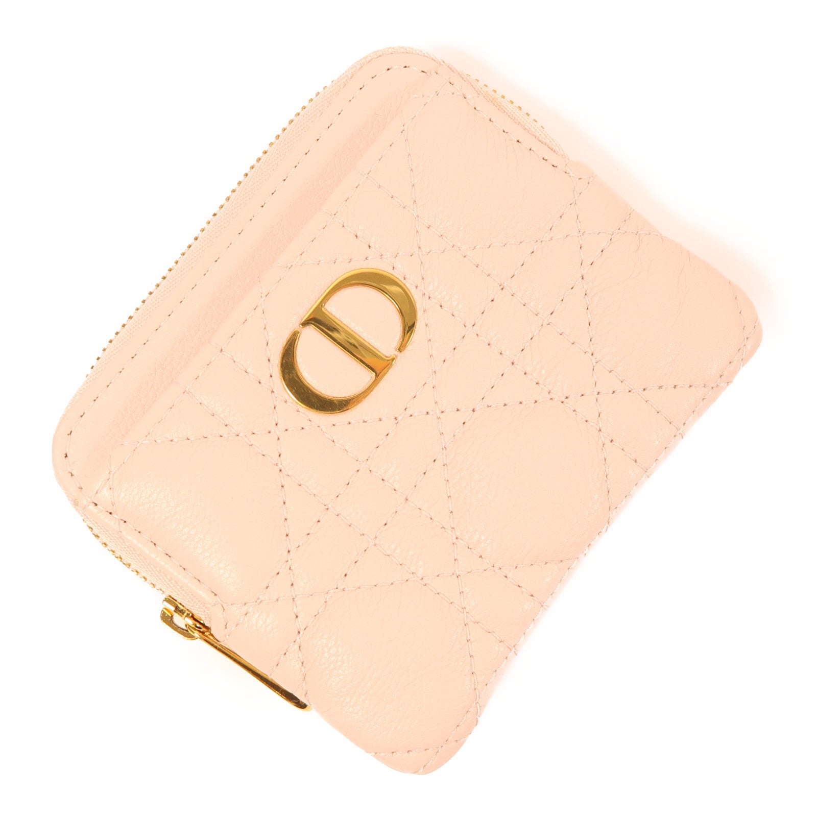 Dior 牛皮皮革Card Lavender金扣卡片套