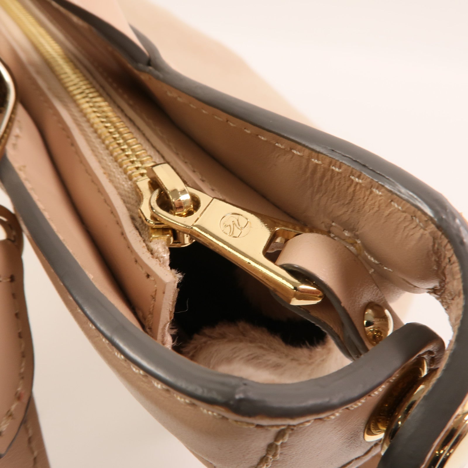 Longchamp 牛皮皮革2 Way Shoulder Bag金扣手挽肩背兩用袋