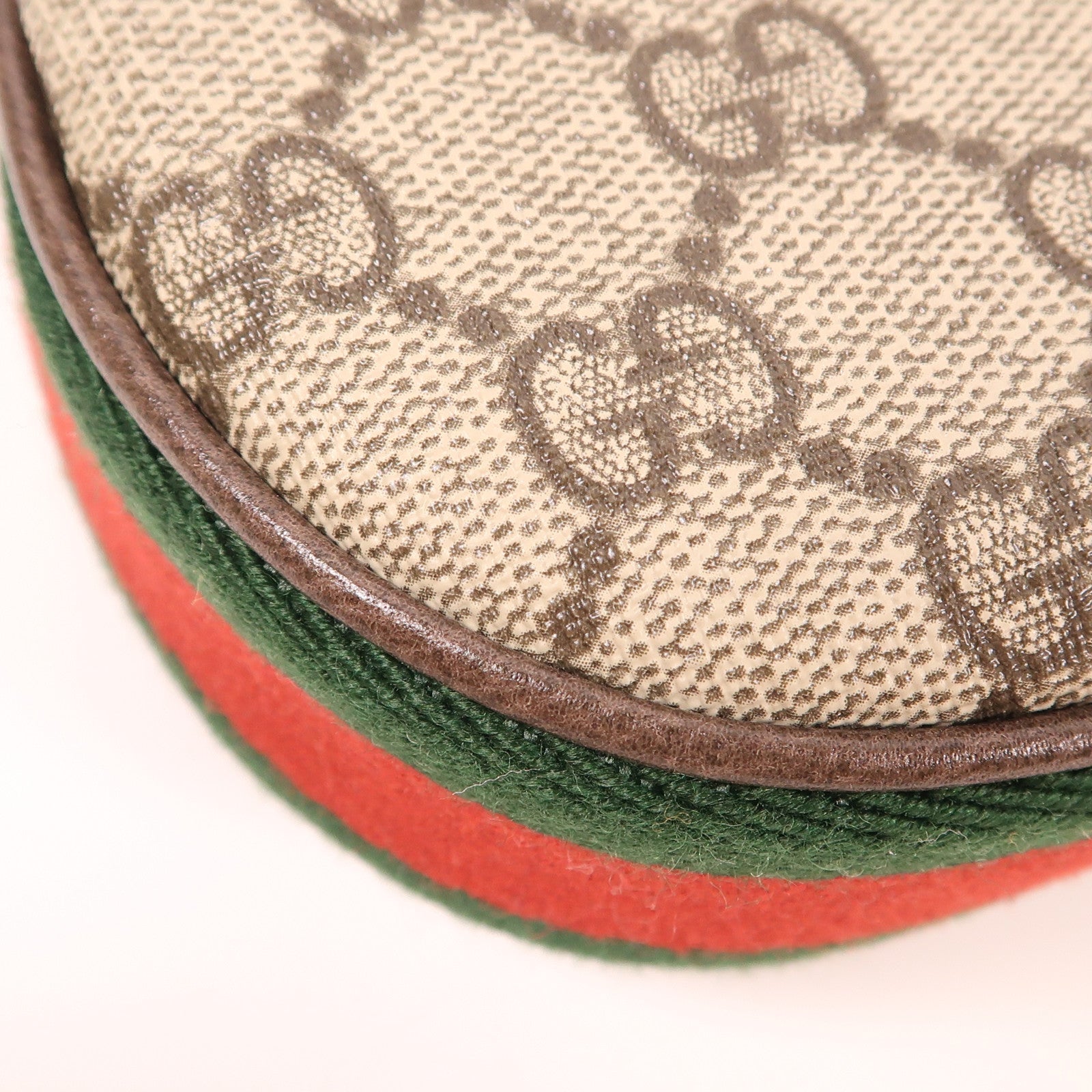 GUCCI 塗層帆布GG Supreme Shoulder Bag銀扣肩背袋
