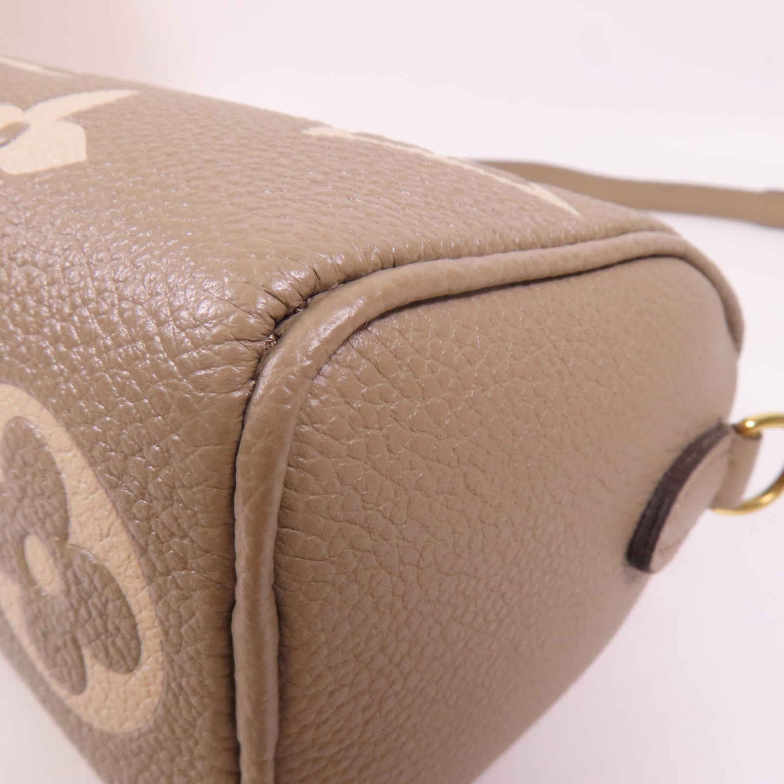 LOUIS VUITTON Monogram Empreinte Nano Speedy Bandouliere金扣手挽肩背兩用袋
